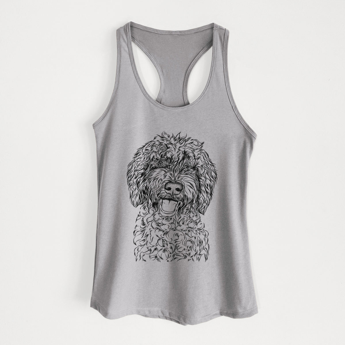 Jack the Chocolate Labradoodle - Women&#39;s Racerback Tanktop