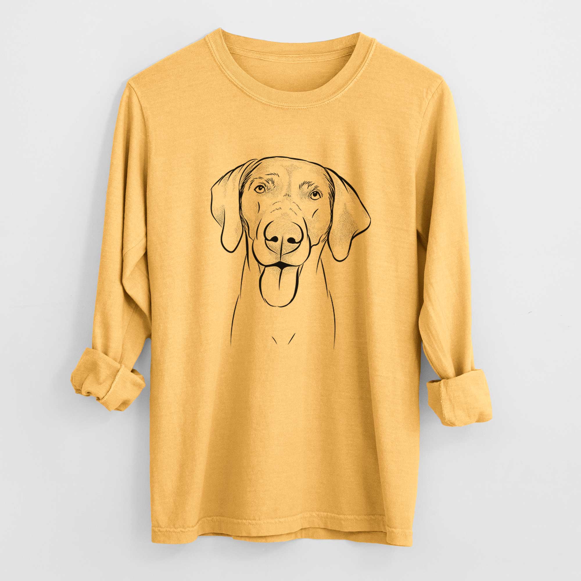 Bare Jackson the Weimaraner - Heavyweight 100% Cotton Long Sleeve