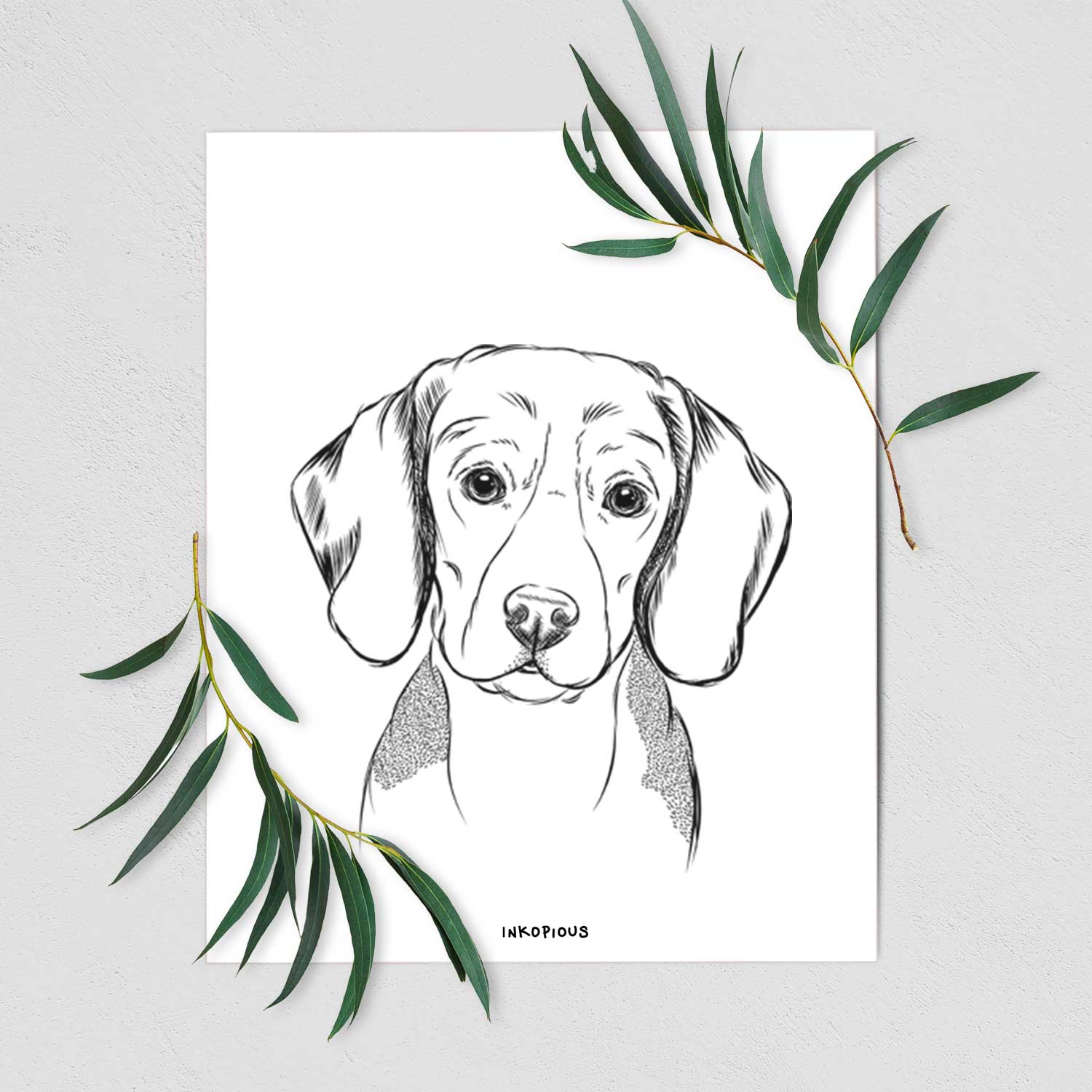 Jake the Beagle Art Print