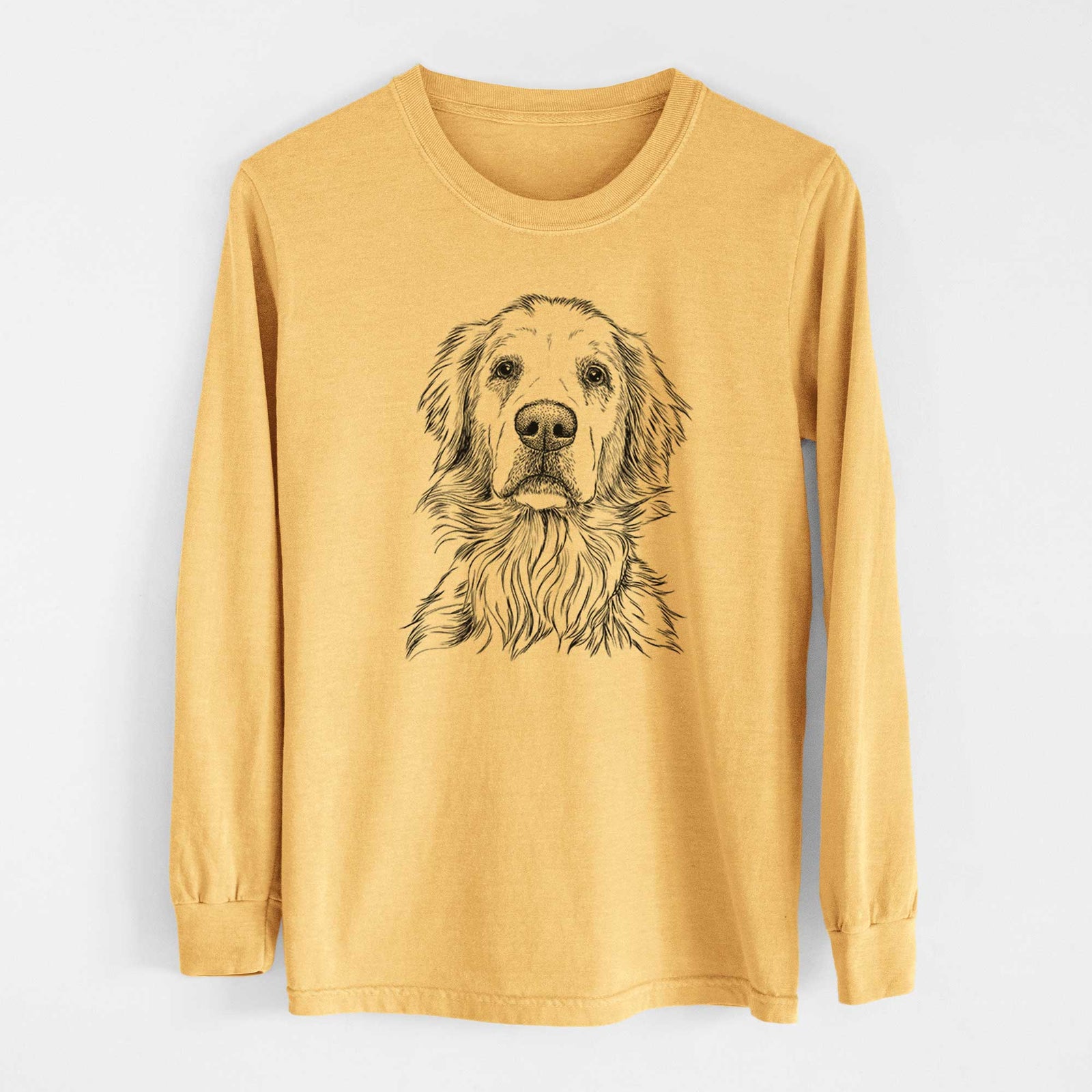 Bare Jake aroni the Golden Retriever - Heavyweight 100% Cotton Long Sleeve