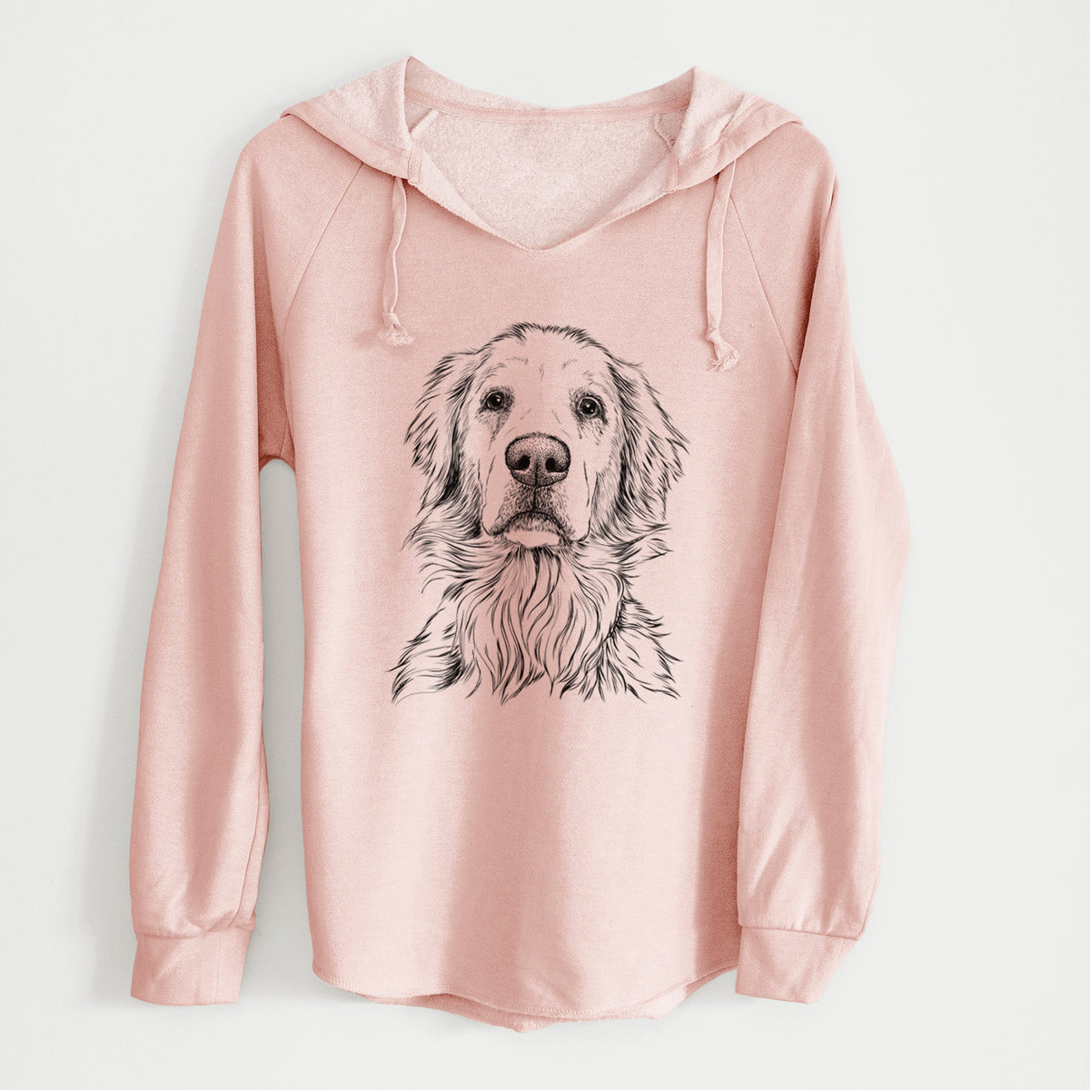 Bare Jake aroni the Golden Retriever - Cali Wave Hooded Sweatshirt