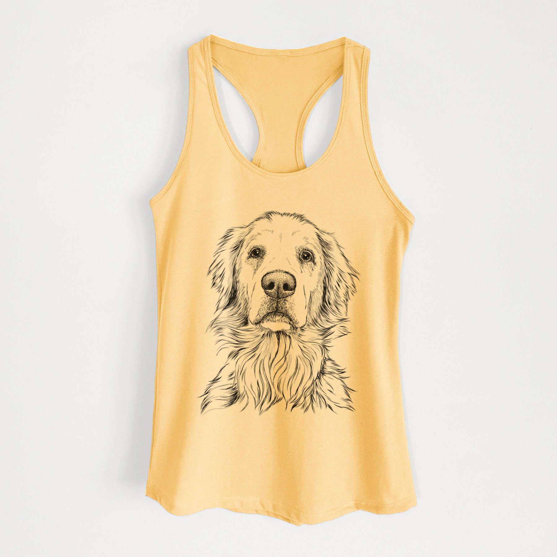 Jake aroni the Golden Retriever - Women's Racerback Tanktop