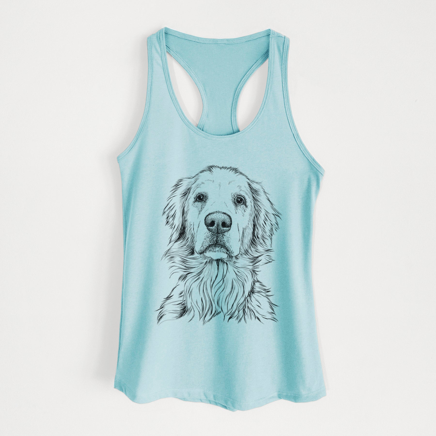 Jake aroni the Golden Retriever - Women's Racerback Tanktop