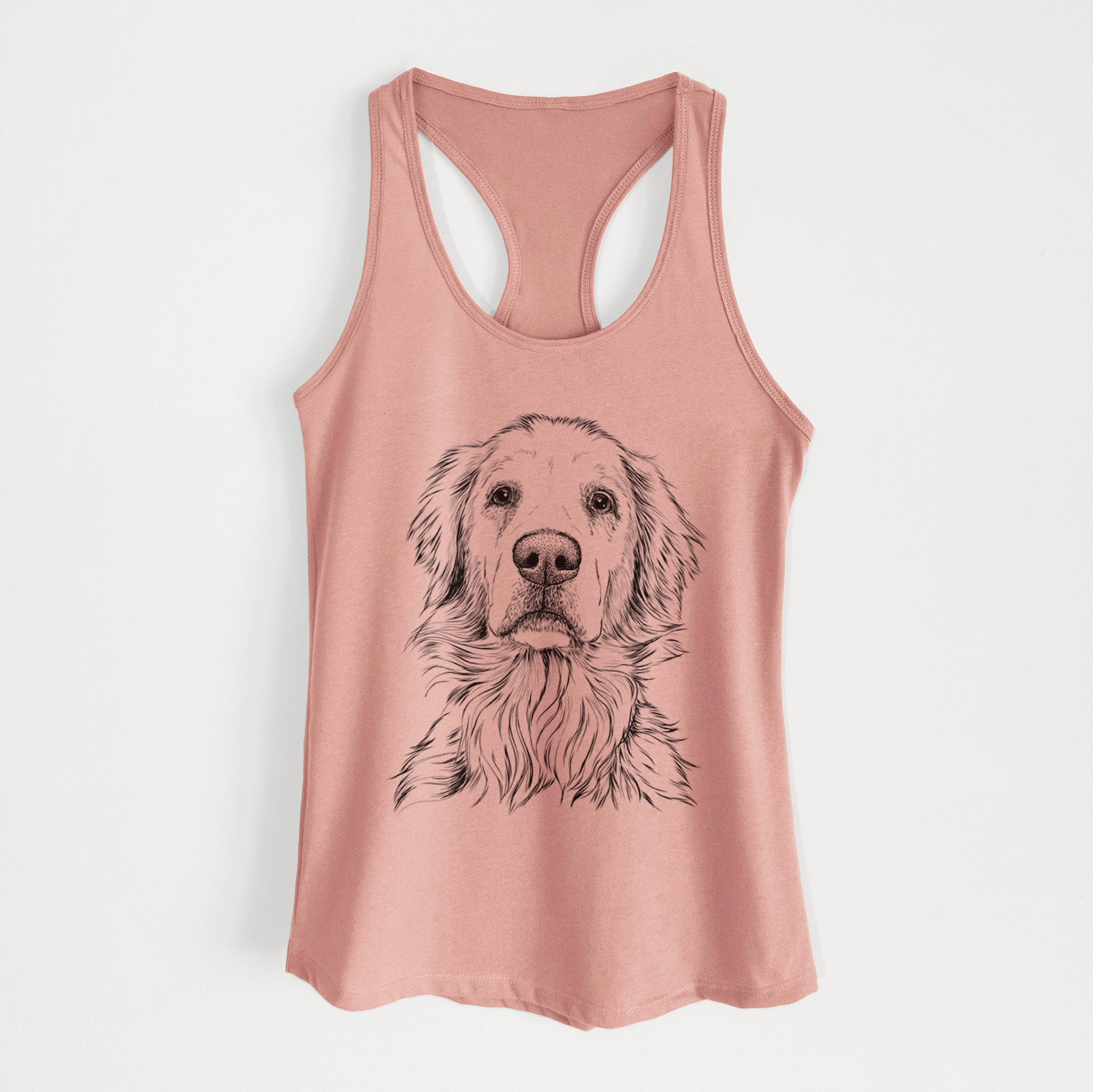 Jake aroni the Golden Retriever - Women's Racerback Tanktop