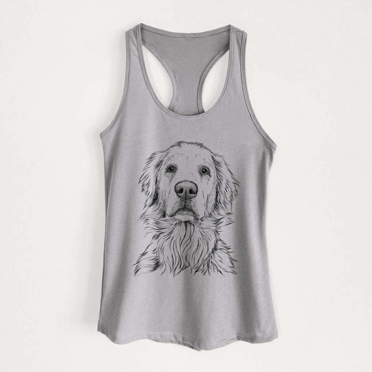 Jake aroni the Golden Retriever - Women&#39;s Racerback Tanktop