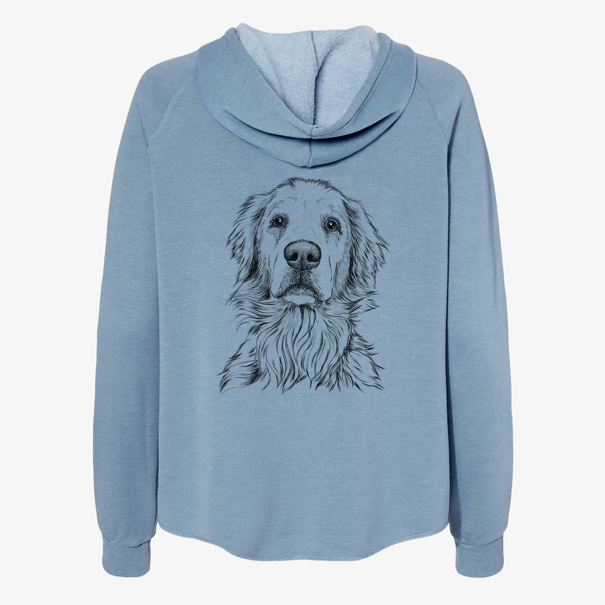 Jake aroni the Golden Retriever - Women's Cali Wave Zip-Up Sweatshirt