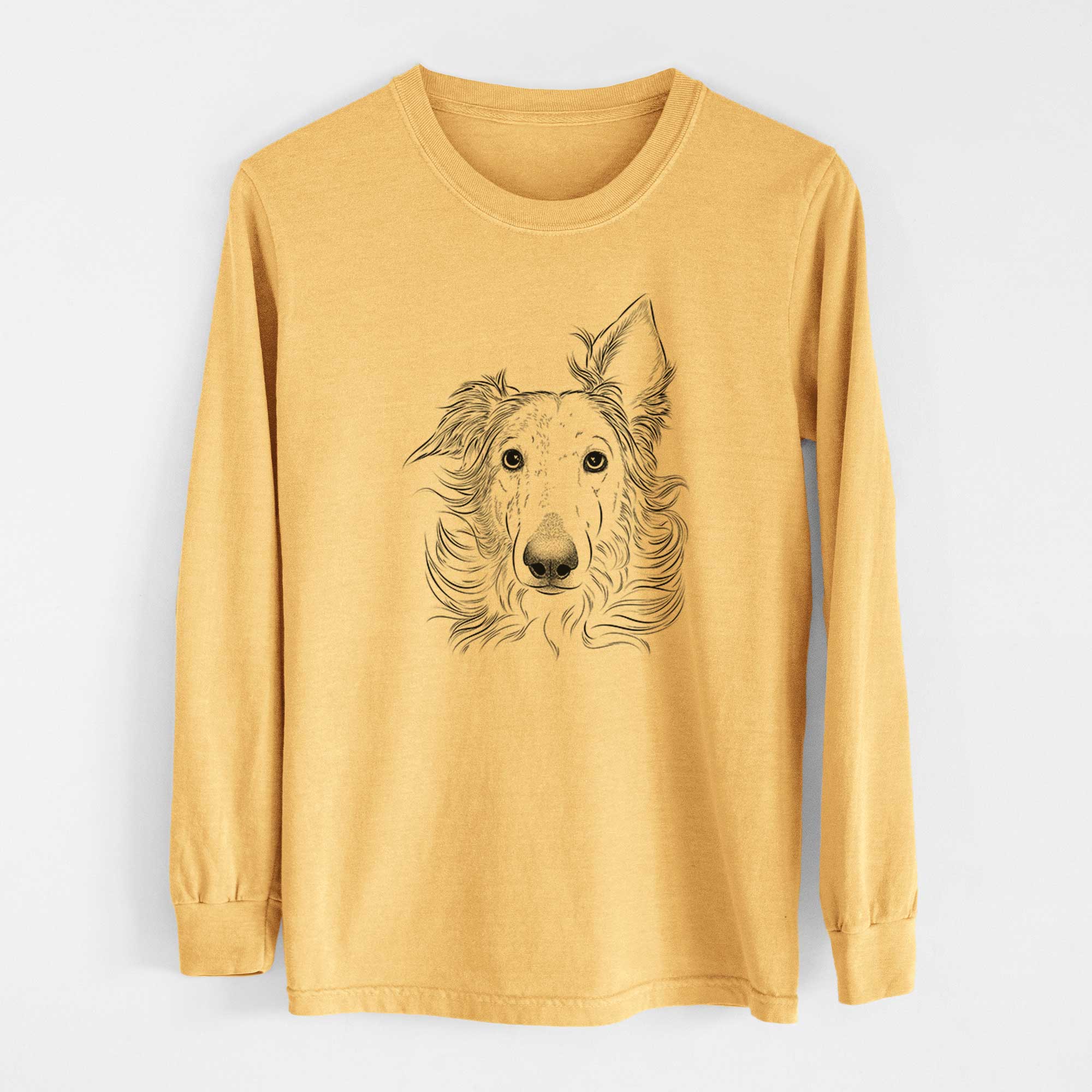 Bare Jasha the Borzoi - Heavyweight 100% Cotton Long Sleeve