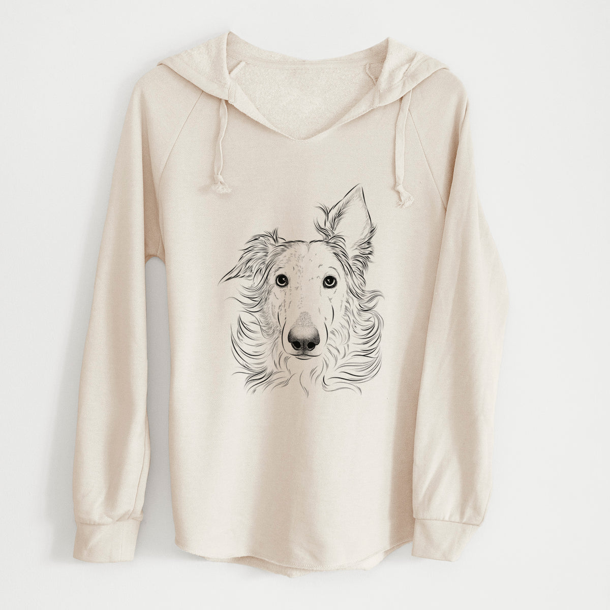 Bare Jasha the Borzoi - Cali Wave Hooded Sweatshirt