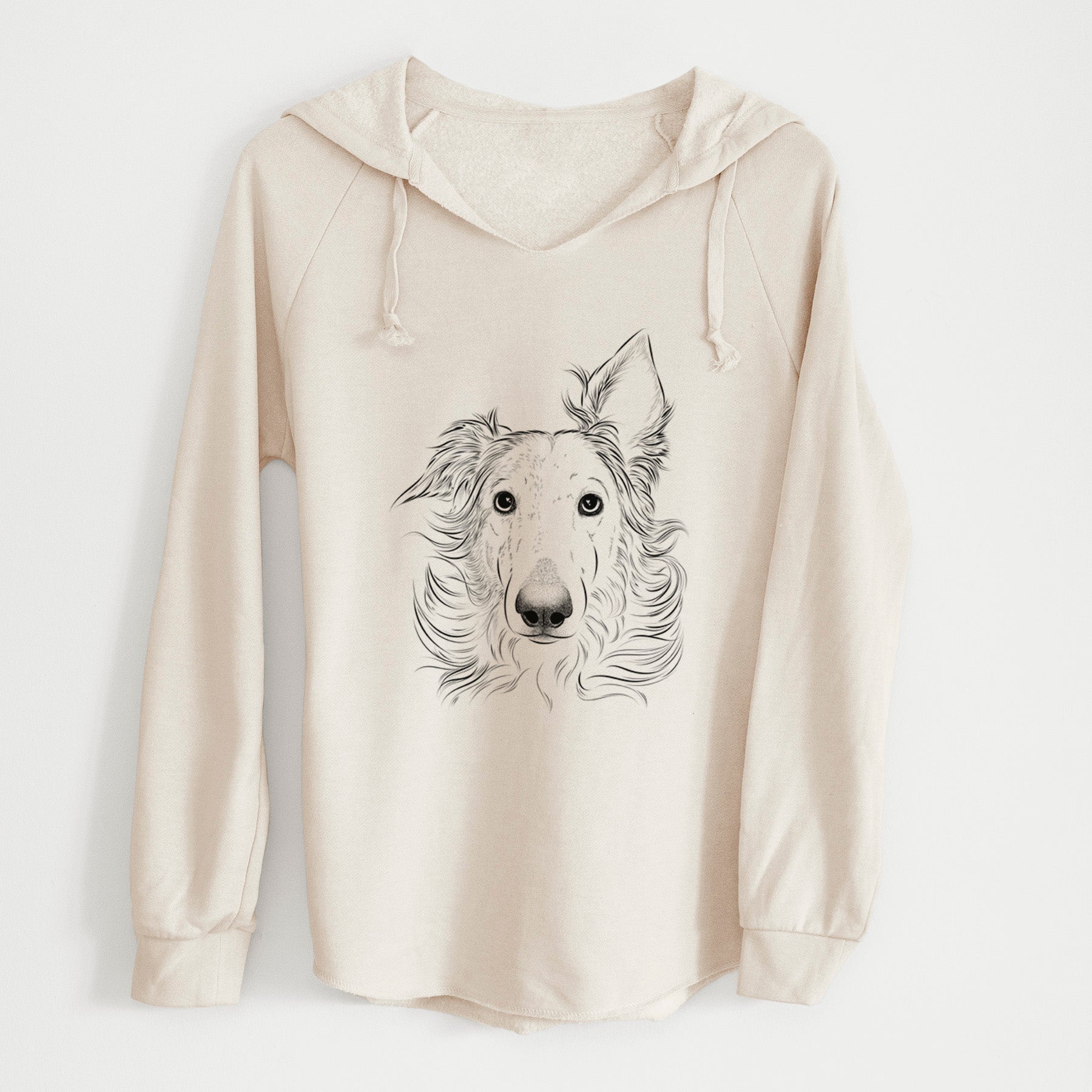 Bare Jasha the Borzoi - Cali Wave Hooded Sweatshirt