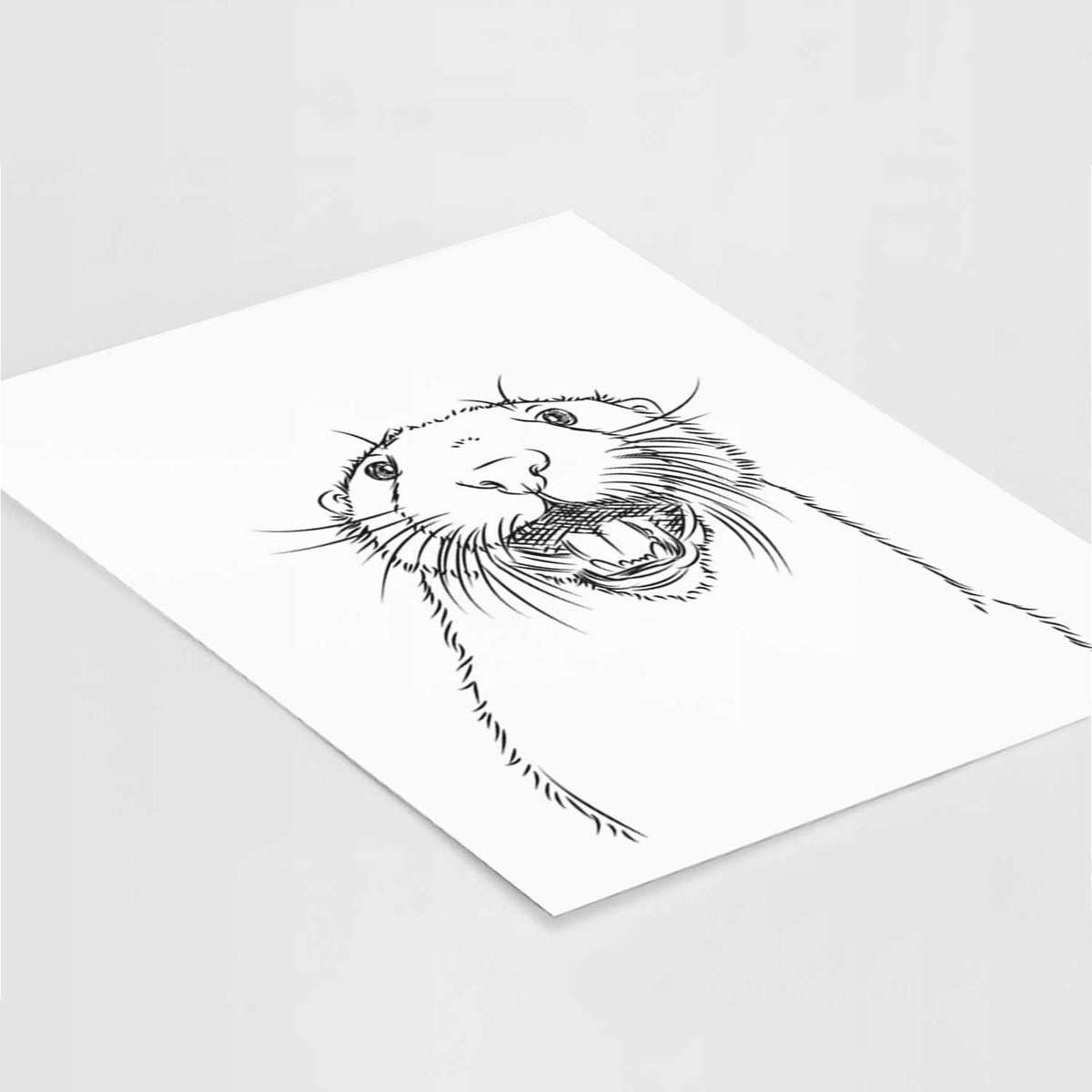 Jasper the River Otter Art Print