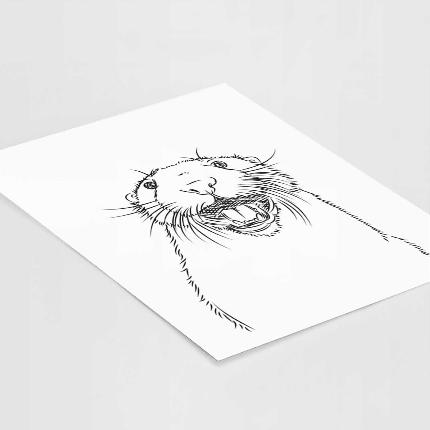 Jasper the River Otter Art Print