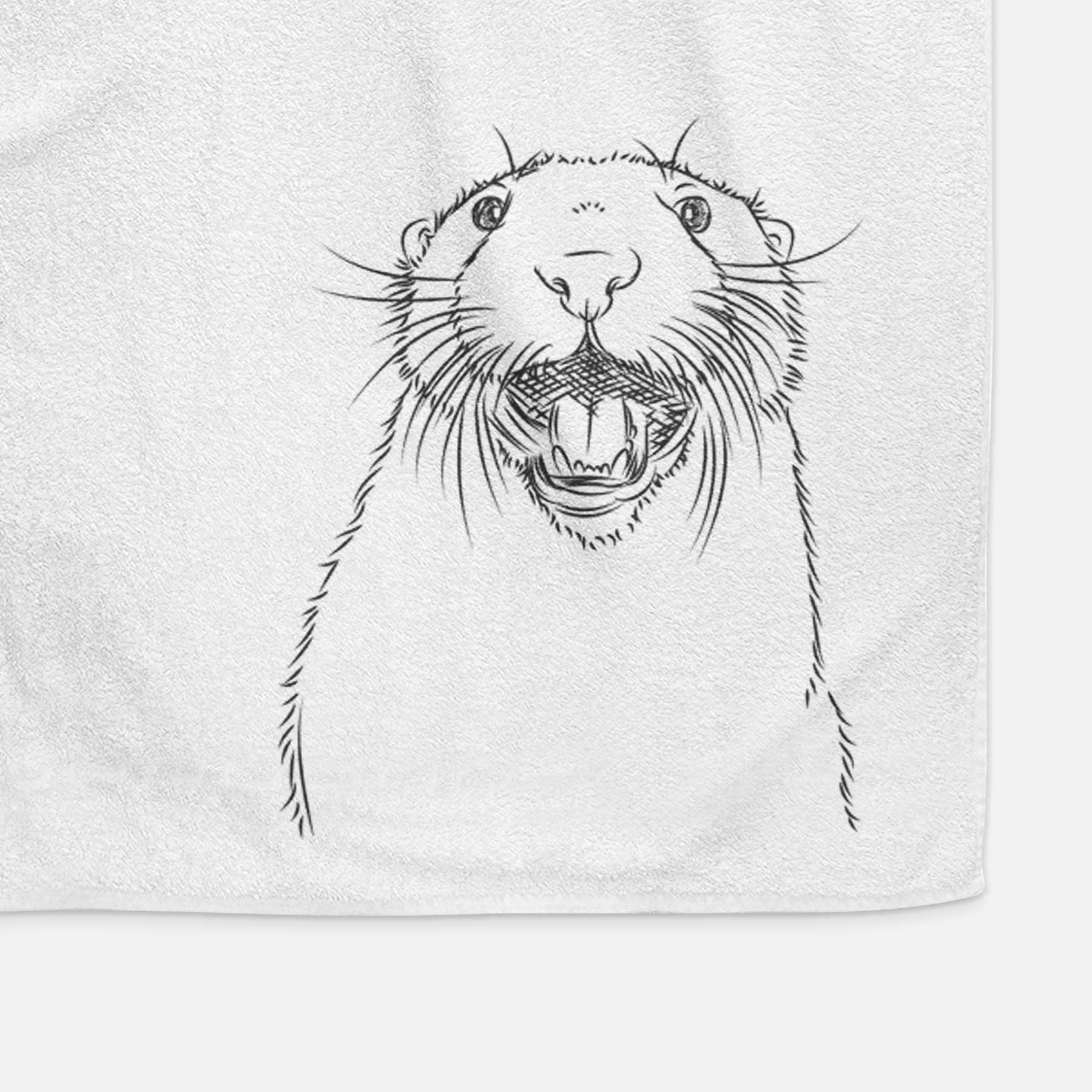 Jasper the River Otter Decorative Hand Towel