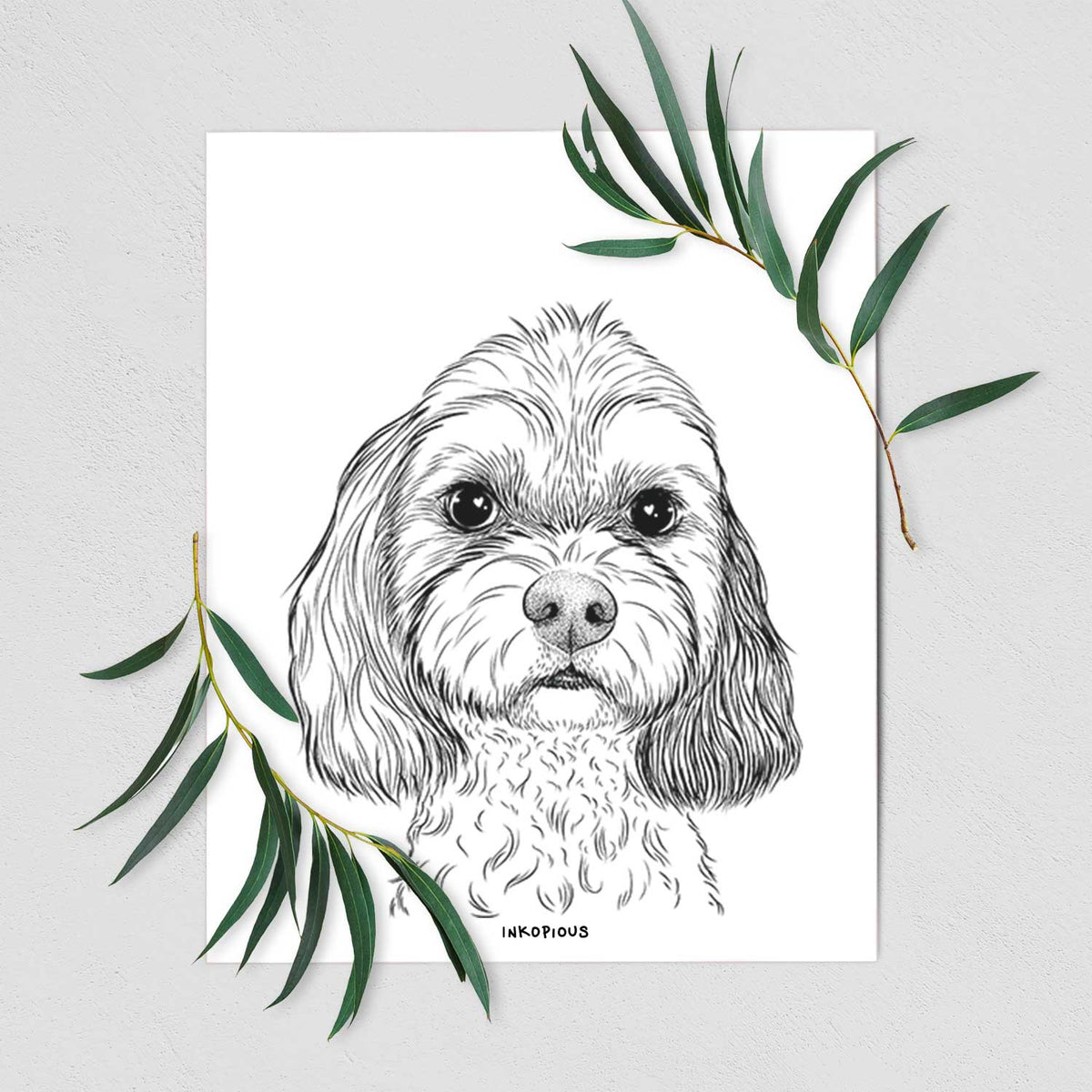 Jasper Diggins the Cavapoo Art Print