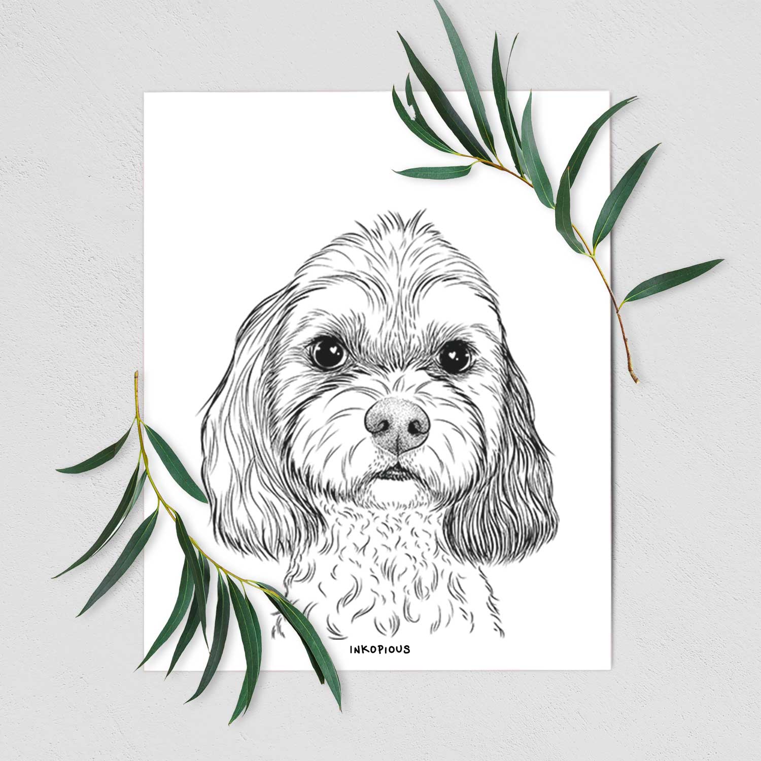Jasper Diggins the Cavapoo Art Print
