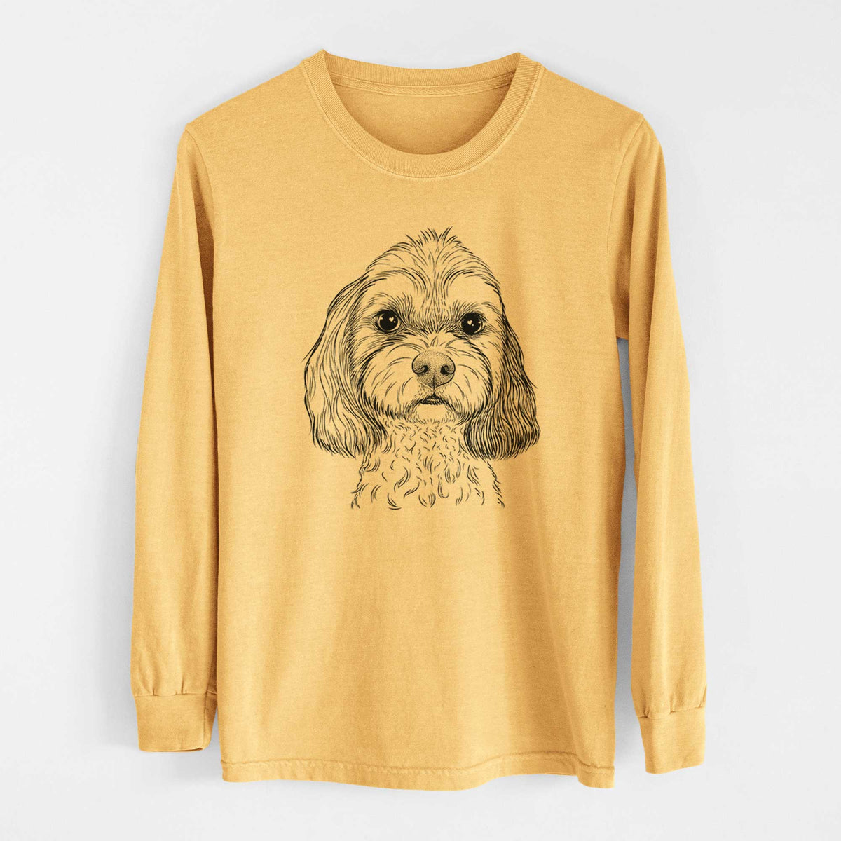 Bare Jasper Diggins the Cavapoo - Heavyweight 100% Cotton Long Sleeve