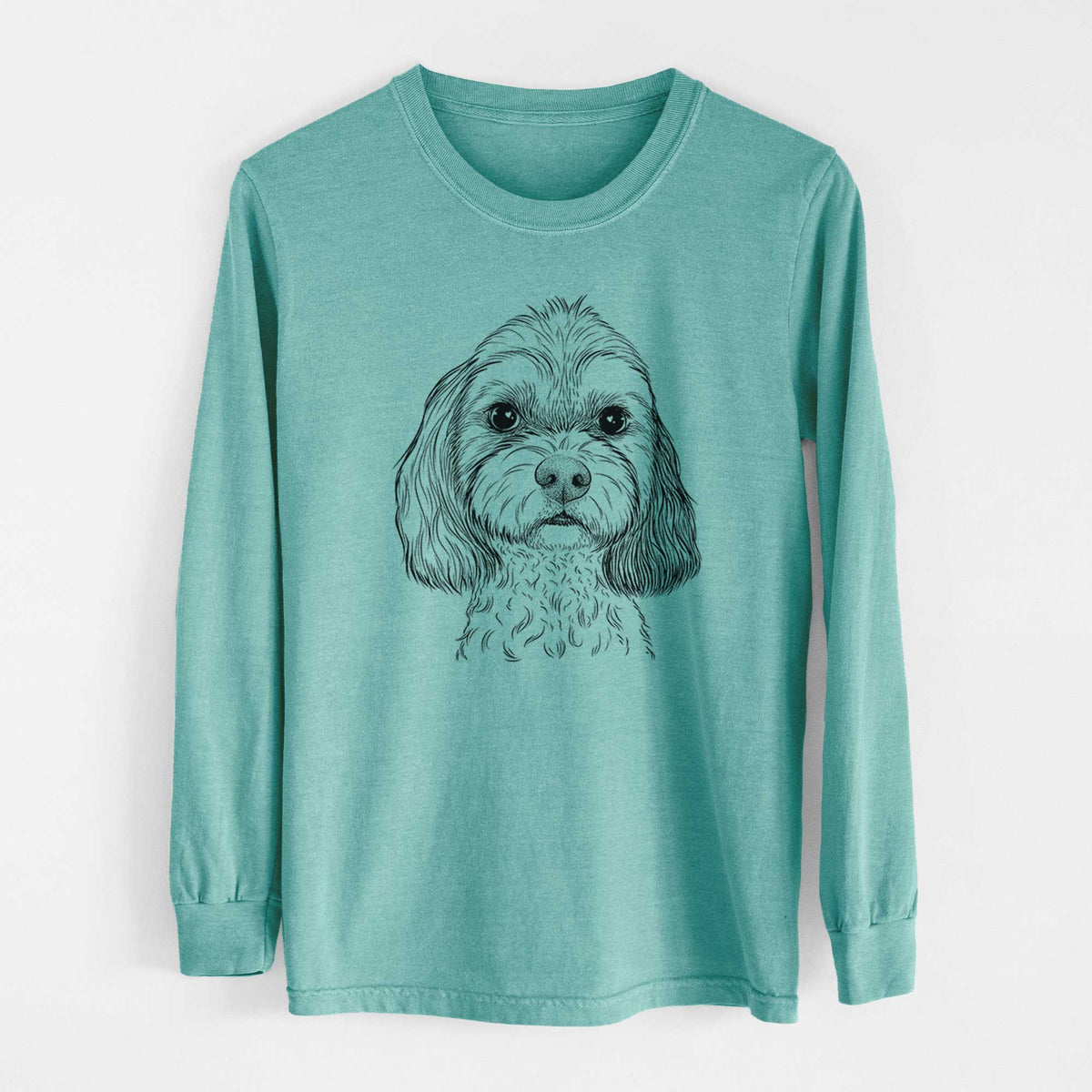 Bare Jasper Diggins the Cavapoo - Heavyweight 100% Cotton Long Sleeve