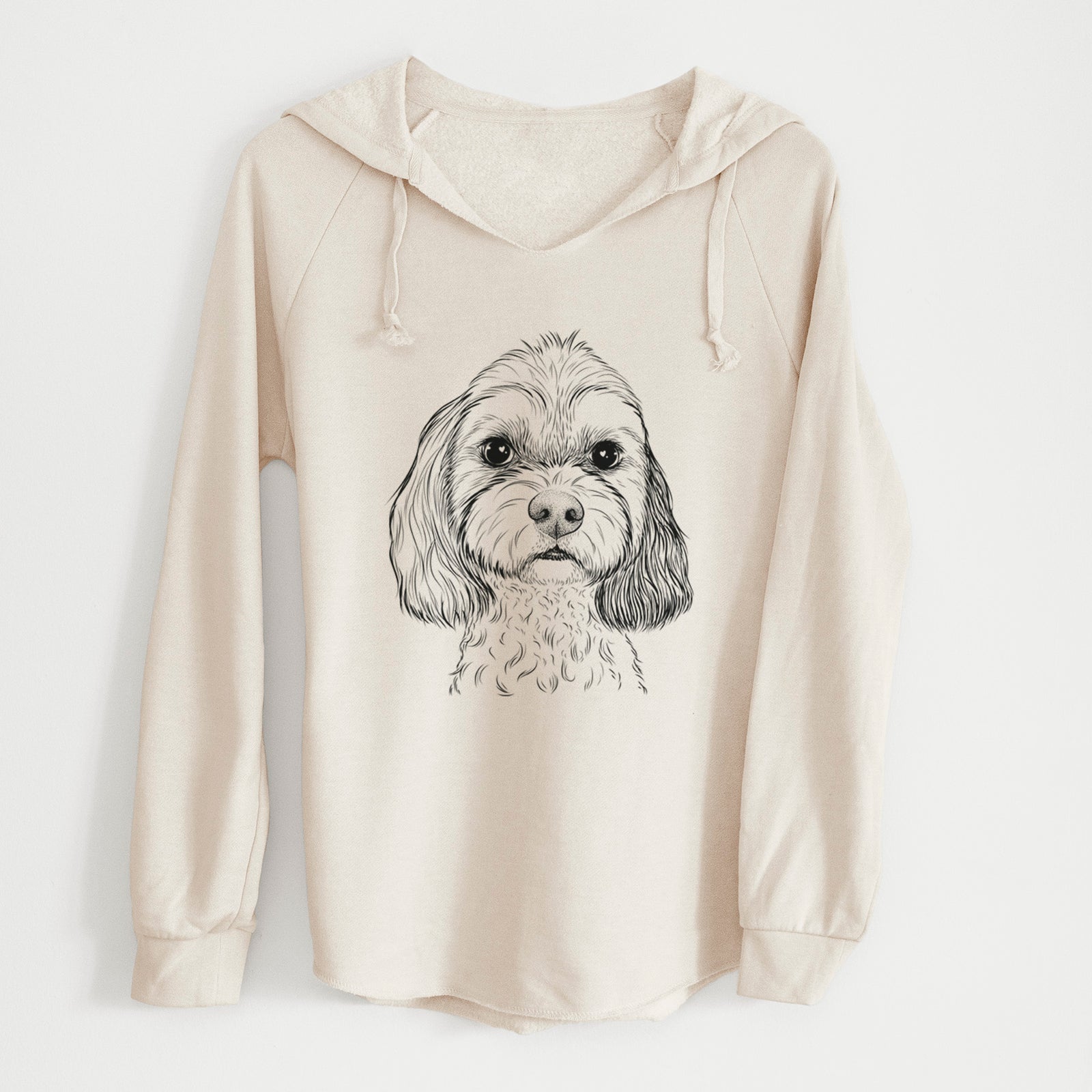 Bare Jasper Diggins the Cavapoo - Cali Wave Hooded Sweatshirt