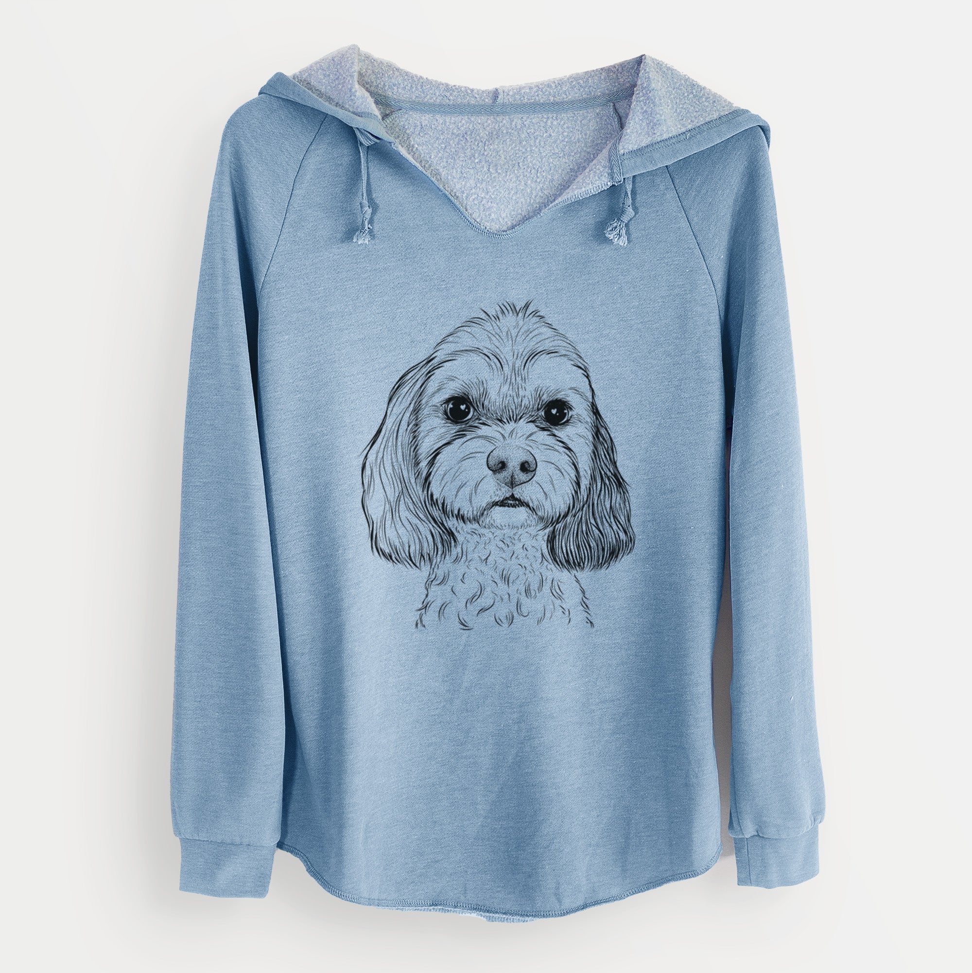 Bare Jasper Diggins the Cavapoo - Cali Wave Hooded Sweatshirt