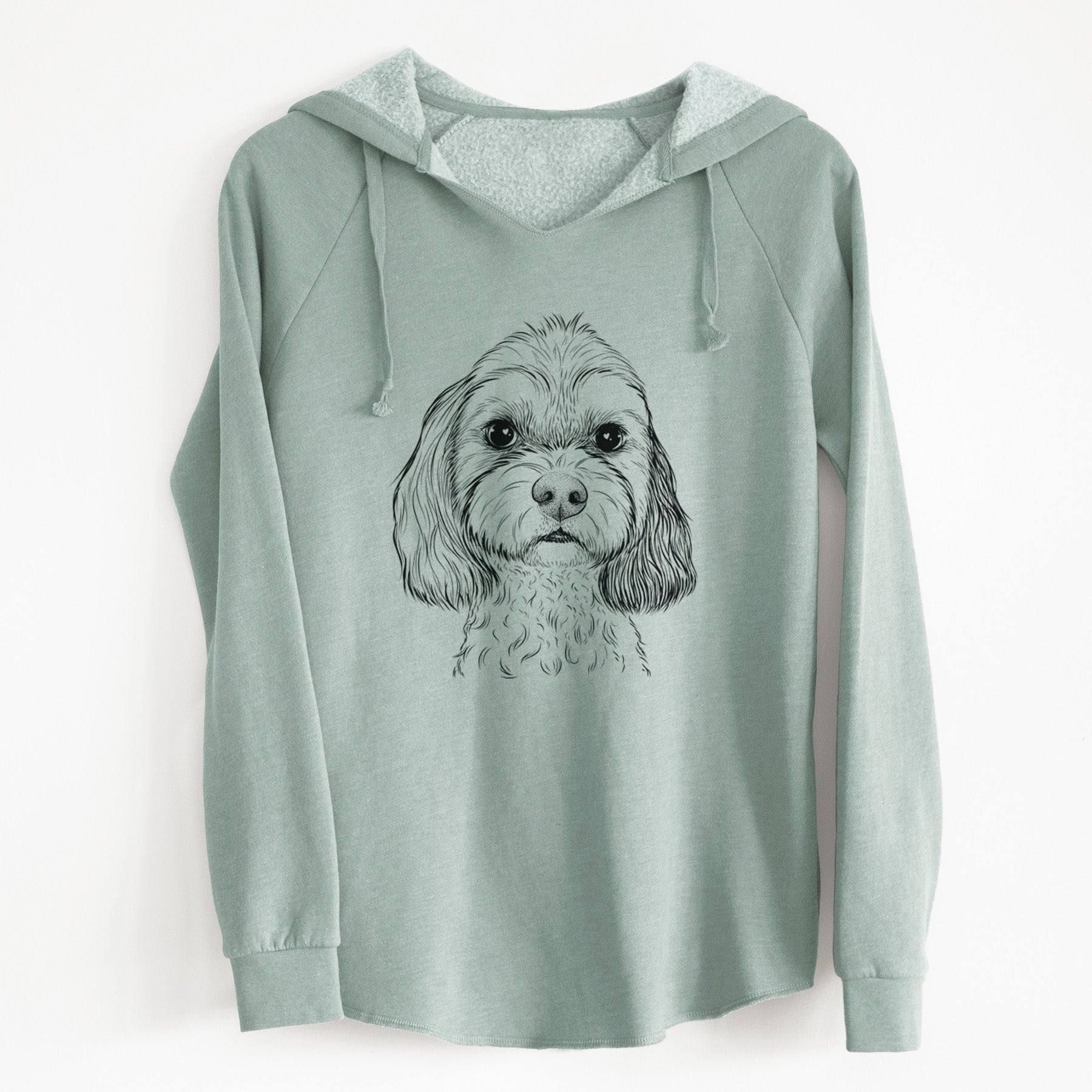 Bare Jasper Diggins the Cavapoo - Cali Wave Hooded Sweatshirt