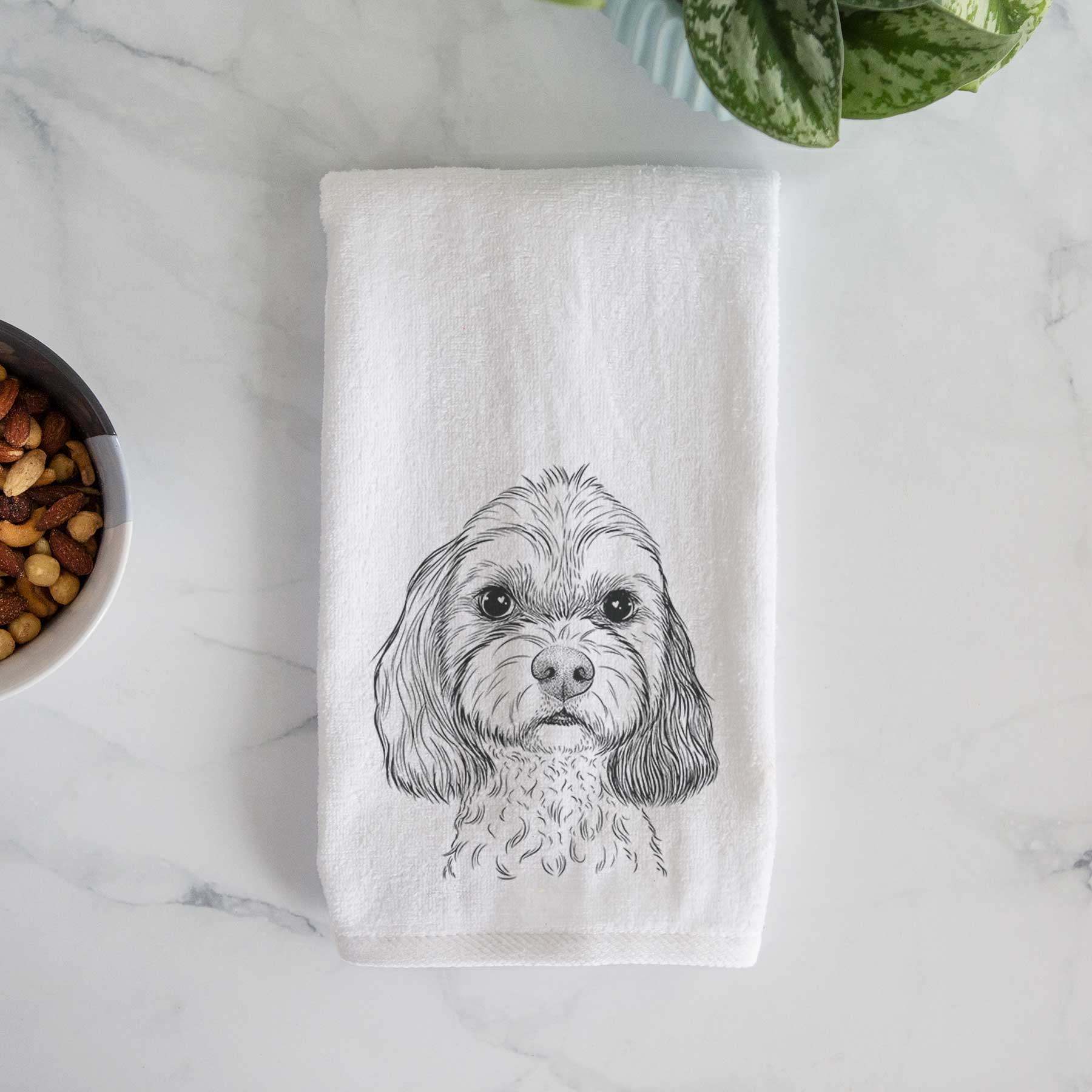 Jasper Diggins the Cavapoo Decorative Hand Towel