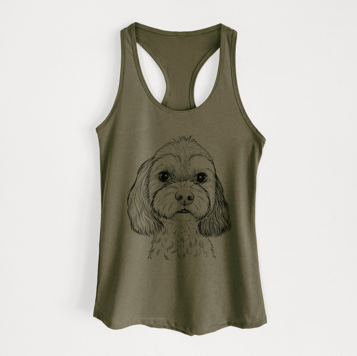 Jasper Diggins the Cavapoo - Women's Racerback Tanktop