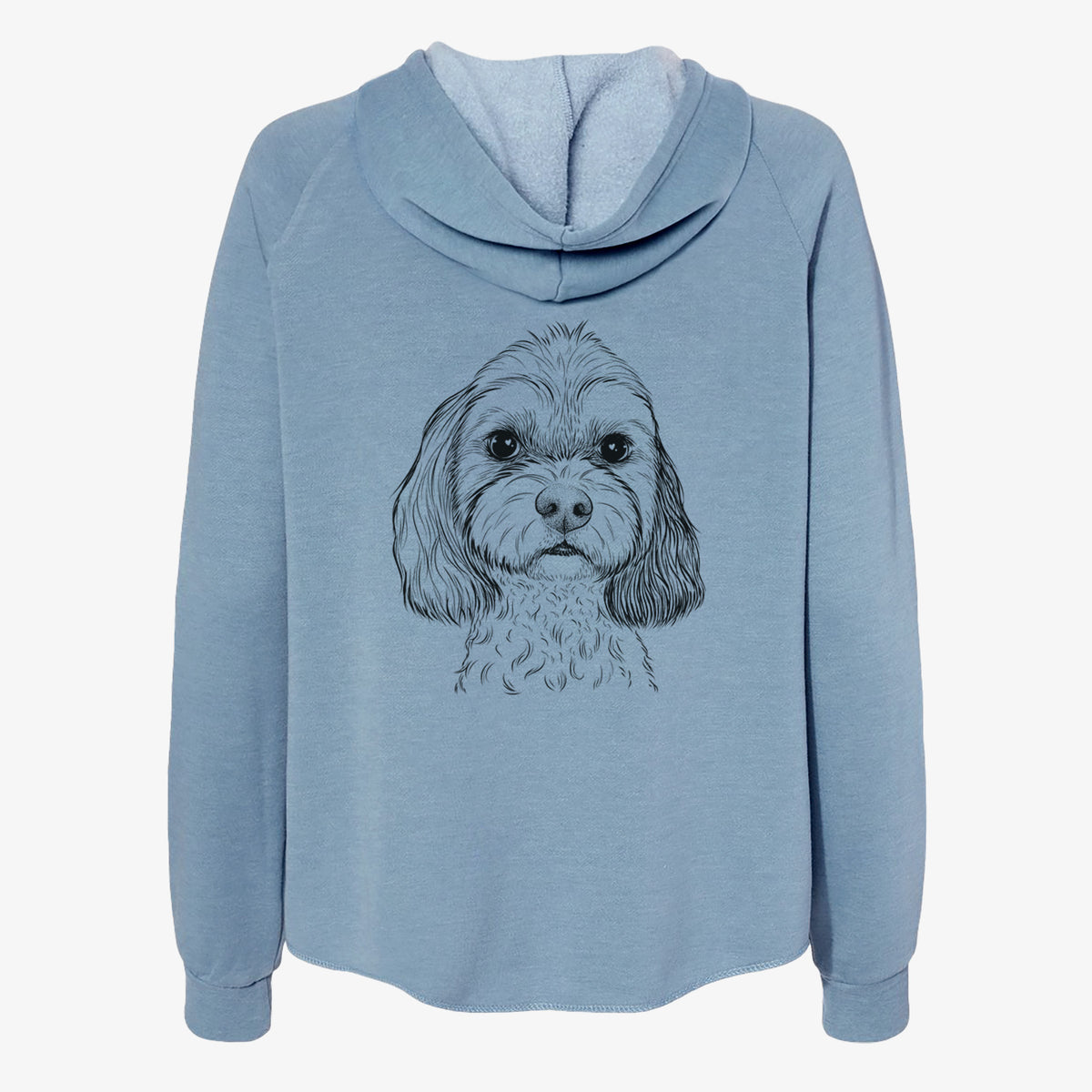 Jasper Diggins the Cavapoo - Women's Cali Wave Zip-Up Sweatshirt