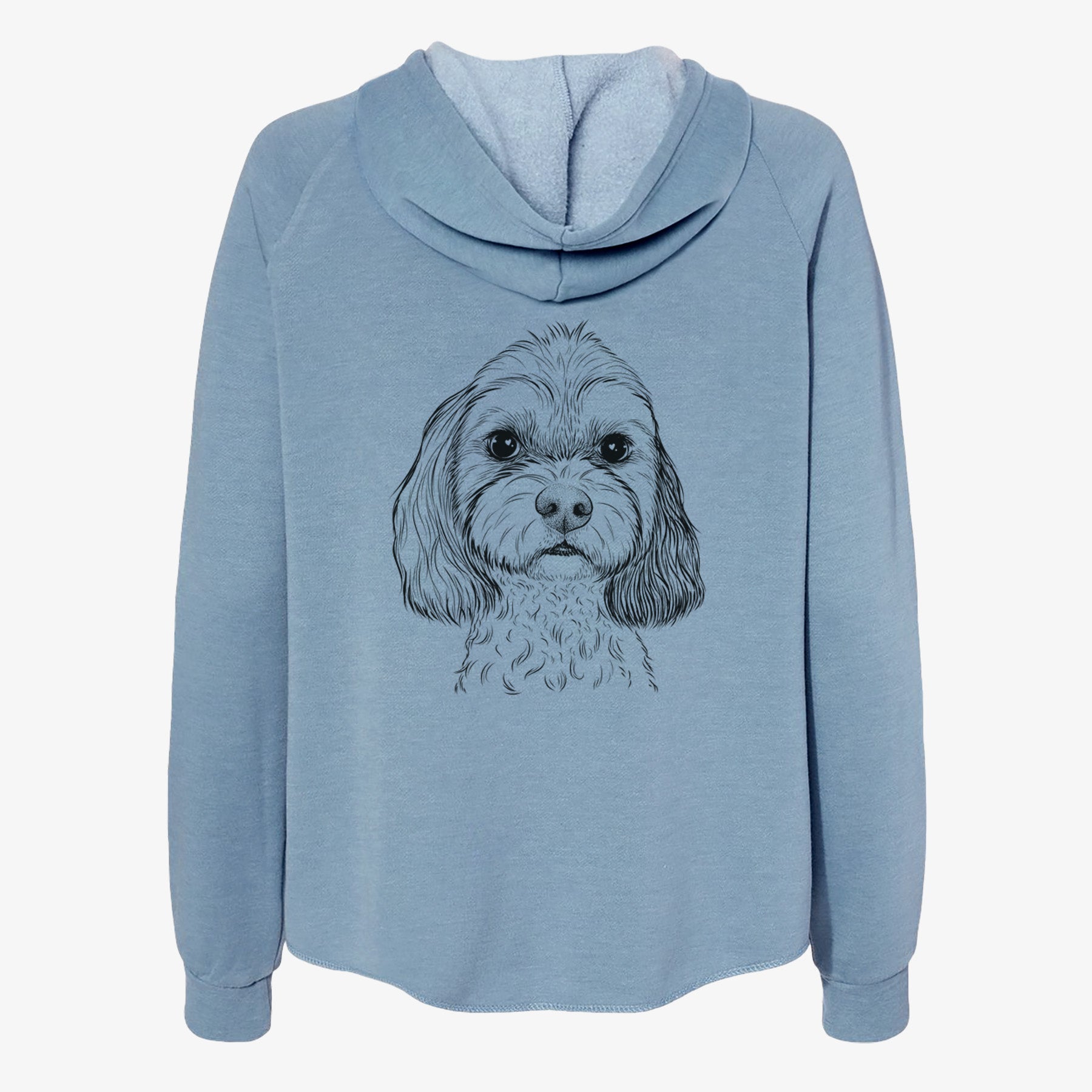 Jasper Diggins the Cavapoo - Women's Cali Wave Zip-Up Sweatshirt