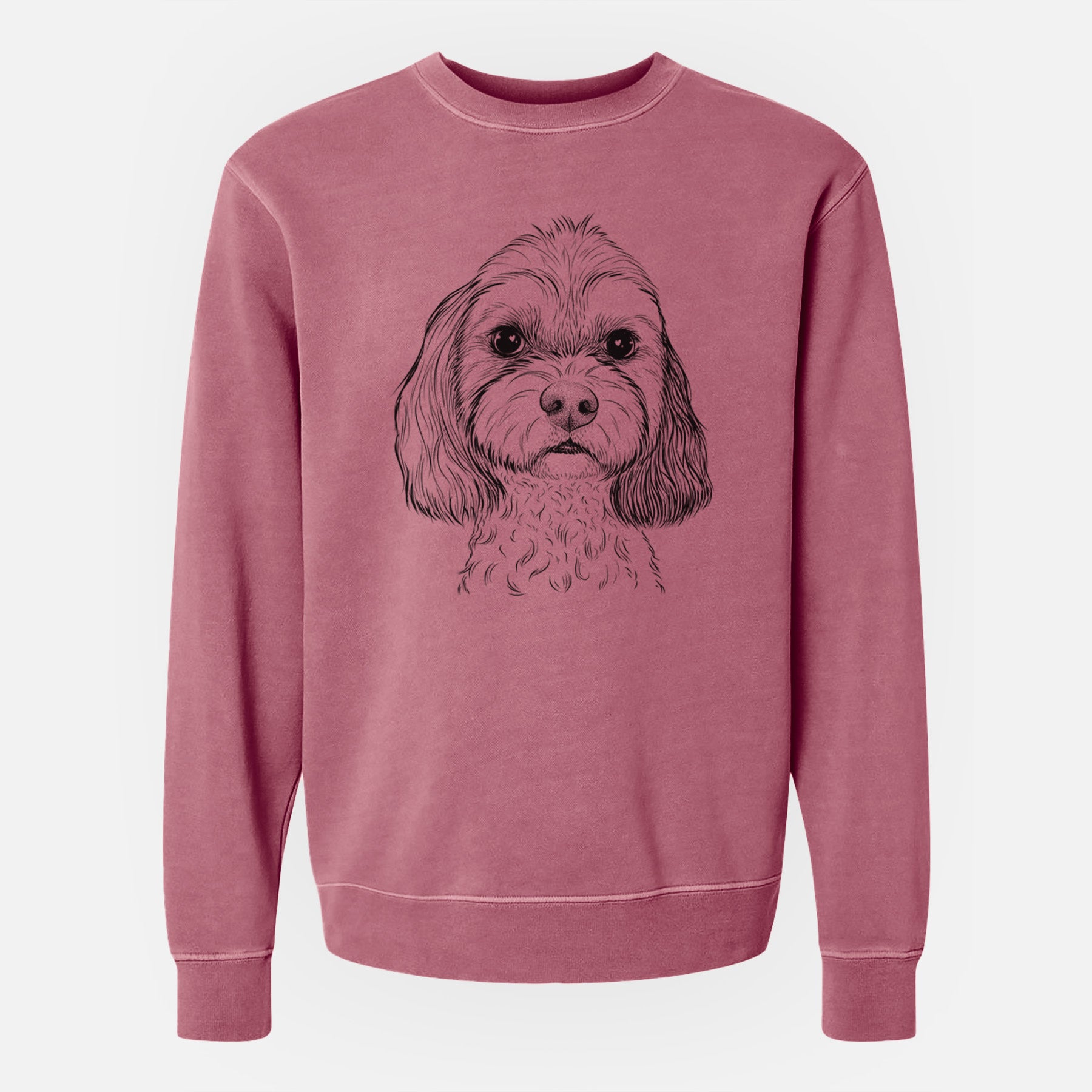 Bare Jasper Diggins the Cavapoo - Unisex Pigment Dyed Crew Sweatshirt