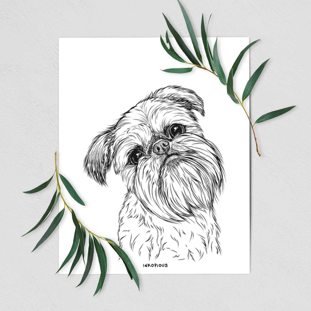 Jasper the Brussels Griffon Art Print