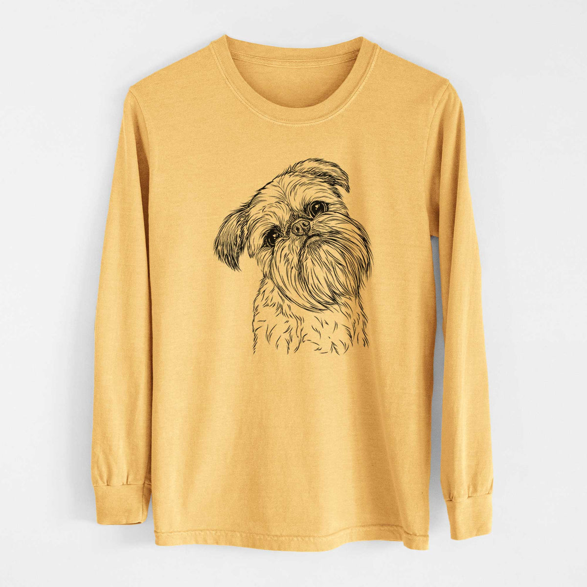 Bare Jasper Joe the Brussels Griffon - Heavyweight 100% Cotton Long Sleeve