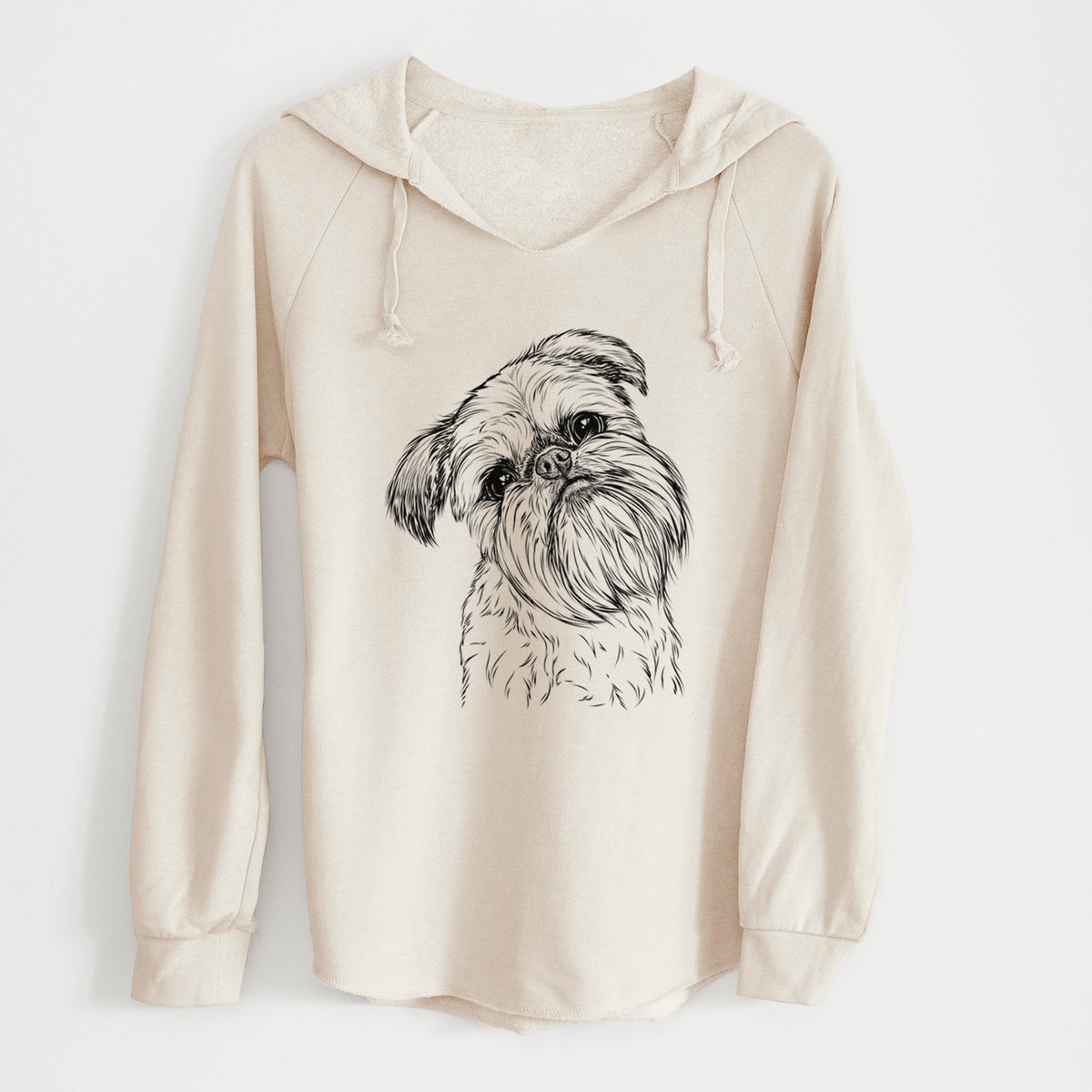Bare Jasper Joe the Brussels Griffon - Cali Wave Hooded Sweatshirt