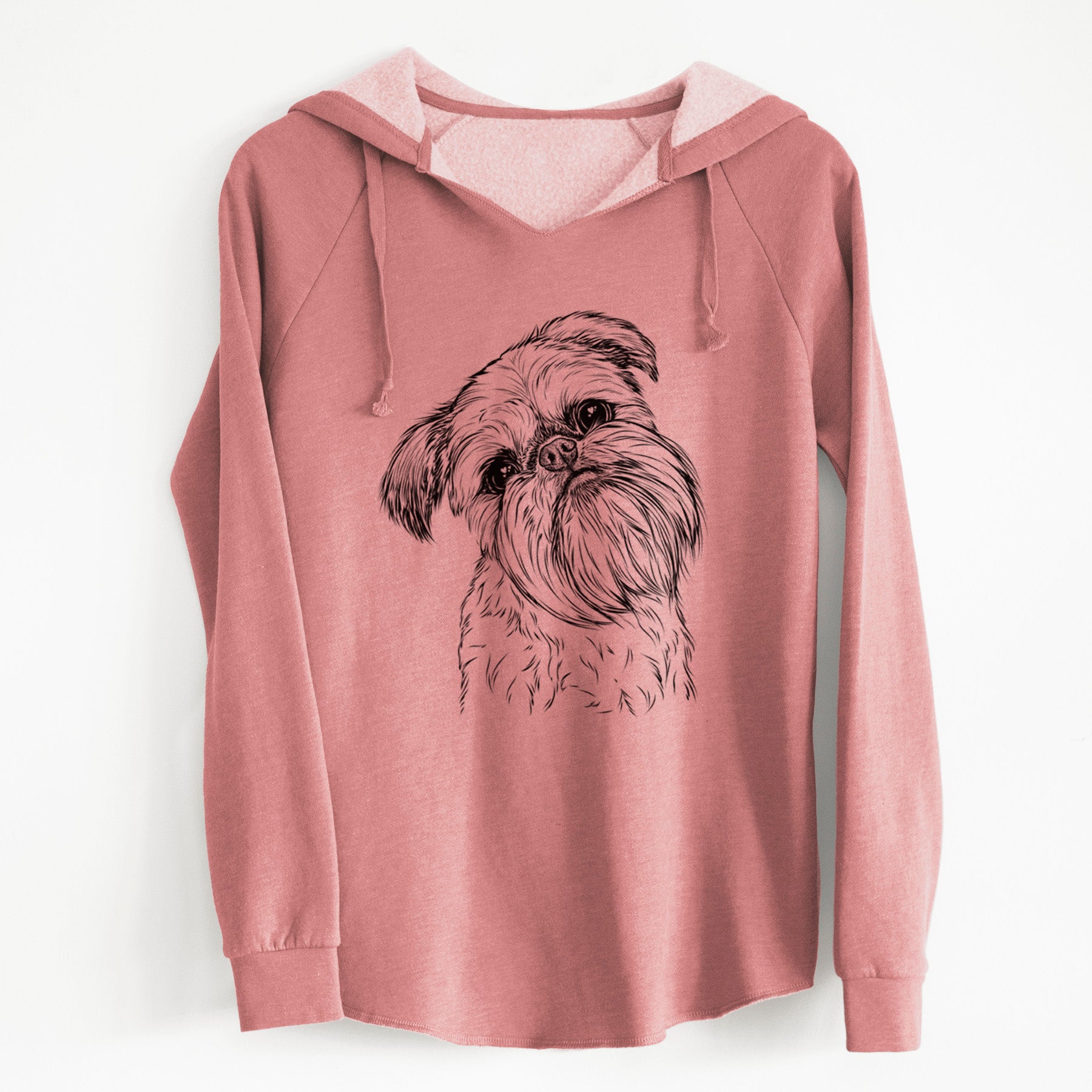 Bare Jasper Joe the Brussels Griffon - Cali Wave Hooded Sweatshirt