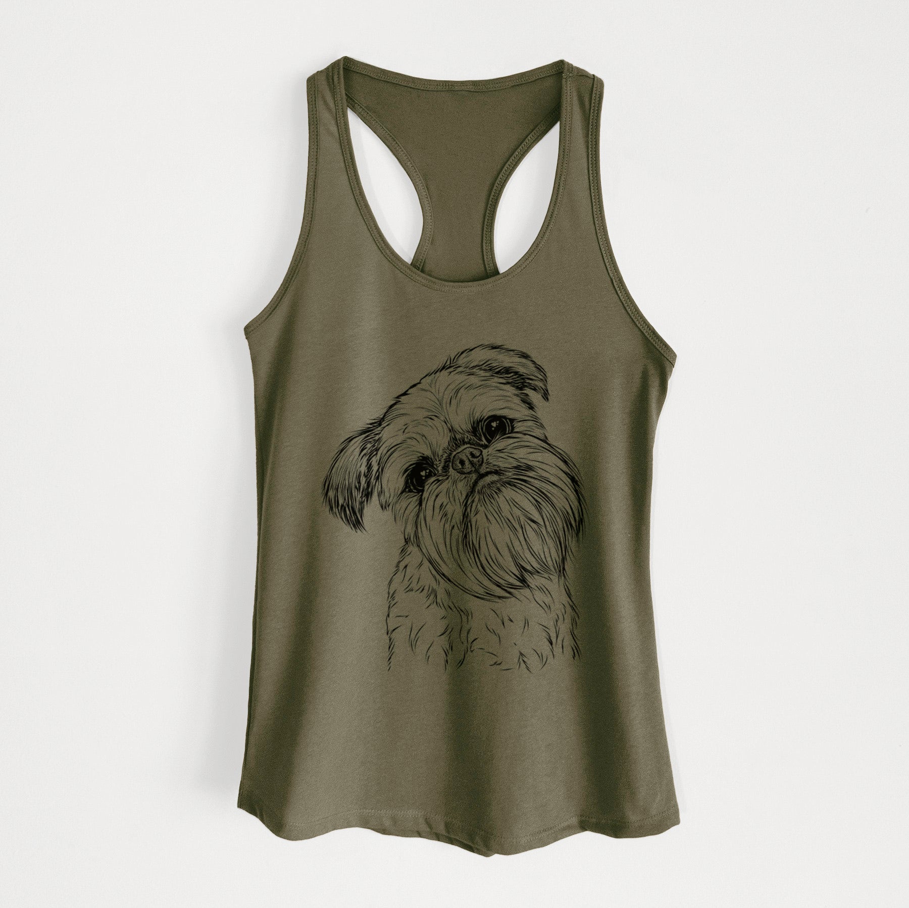 Jasper Joe the Brussels Griffon - Women's Racerback Tanktop