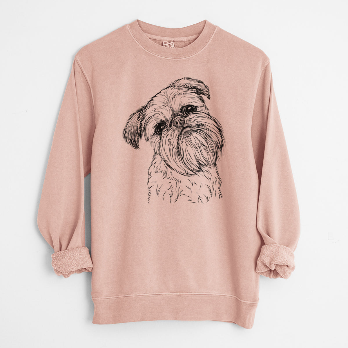 Bare Jasper Joe the Brussels Griffon - Unisex Pigment Dyed Crew Sweatshirt