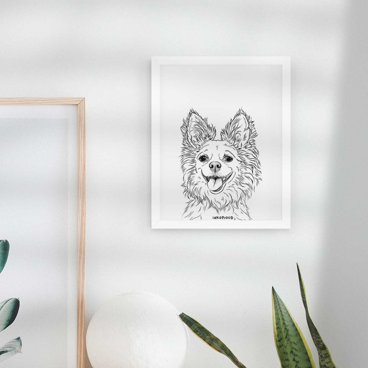Jasper the Pomchi Art Print
