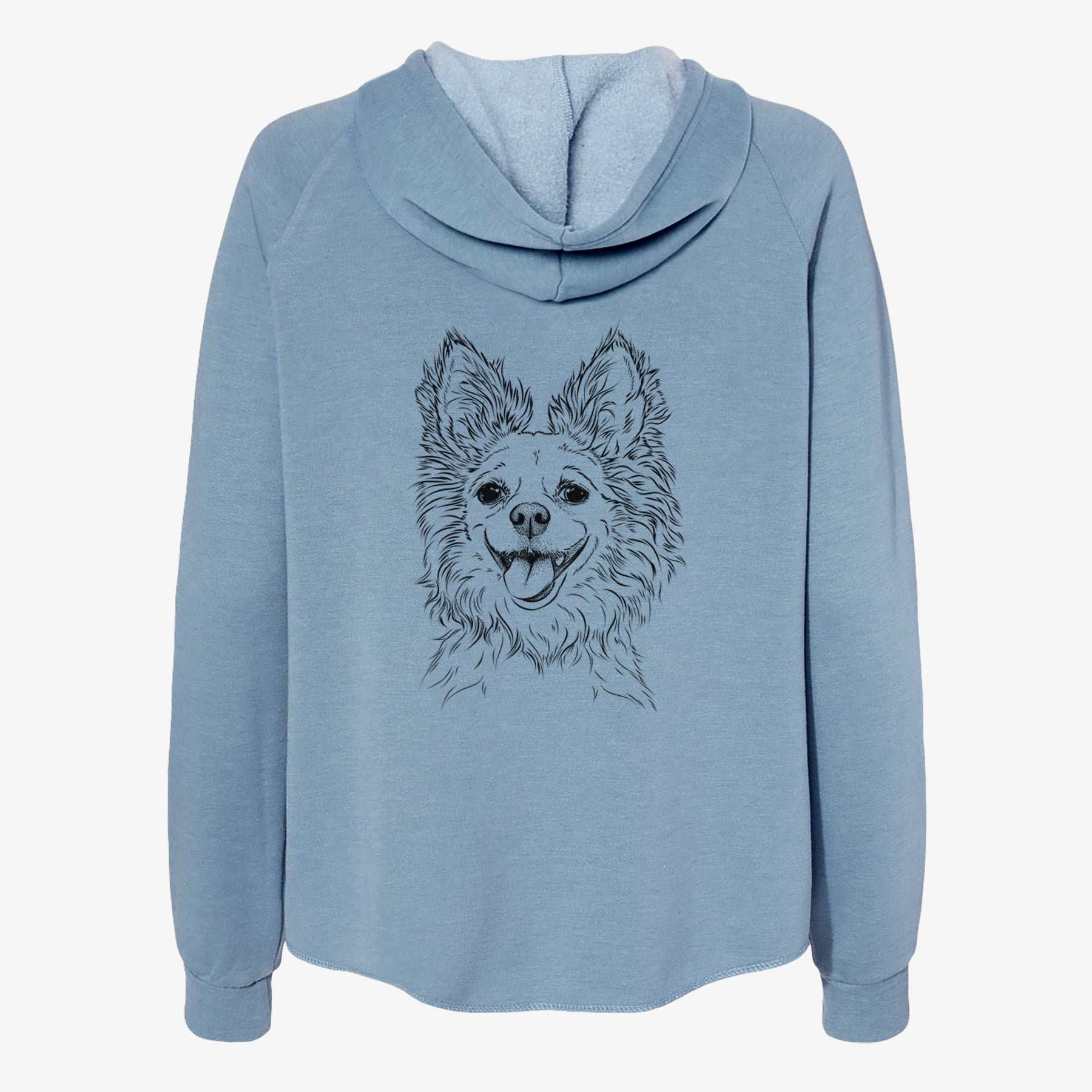 Jasper the Pomchi - Women's Cali Wave Zip-Up Sweatshirt