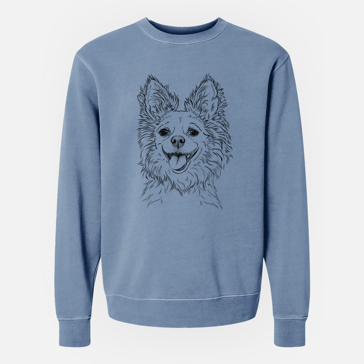 Bare Jasper the Pomchi - Unisex Pigment Dyed Crew Sweatshirt