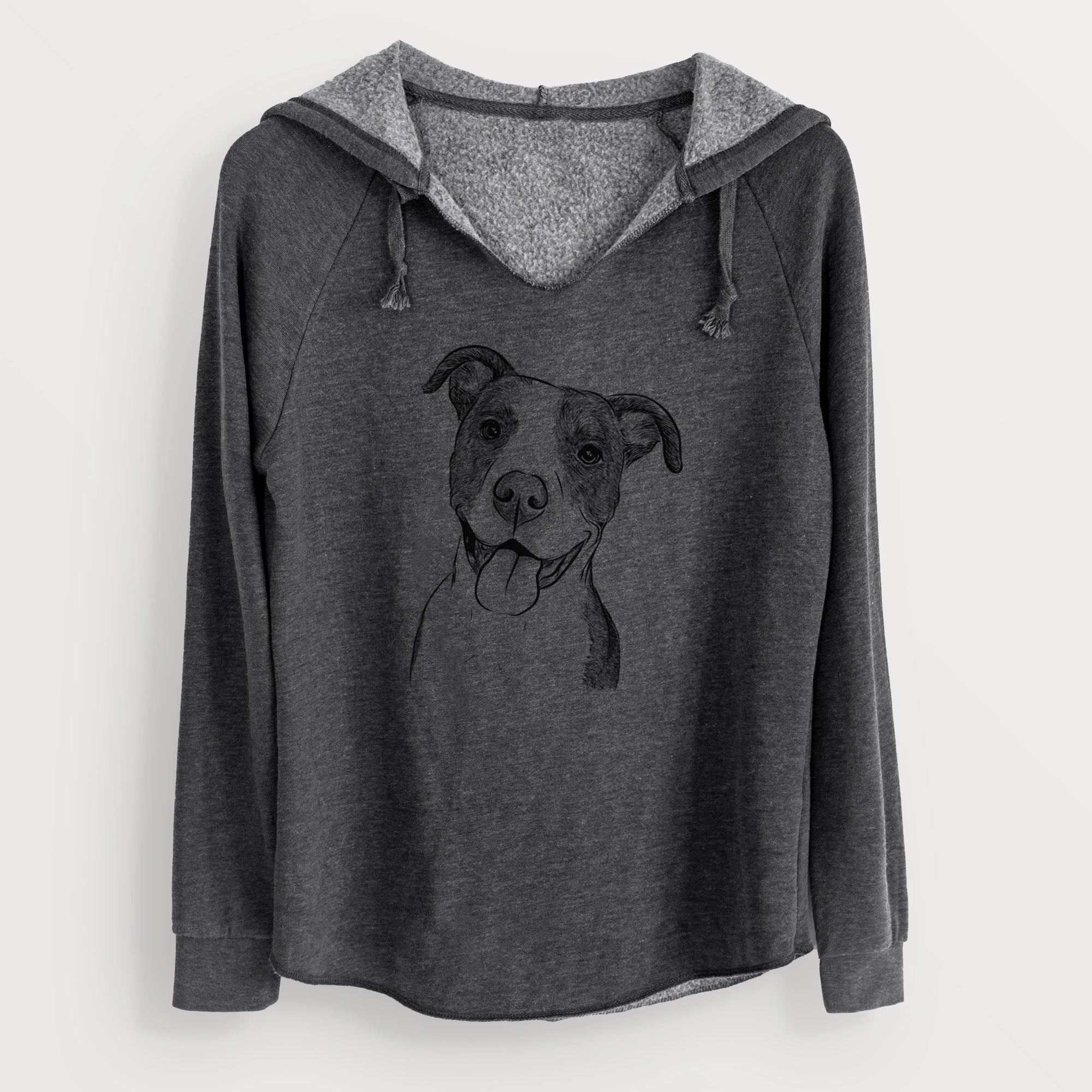 Bare Jax the American Pitbull Terrier Mix - Cali Wave Hooded Sweatshirt