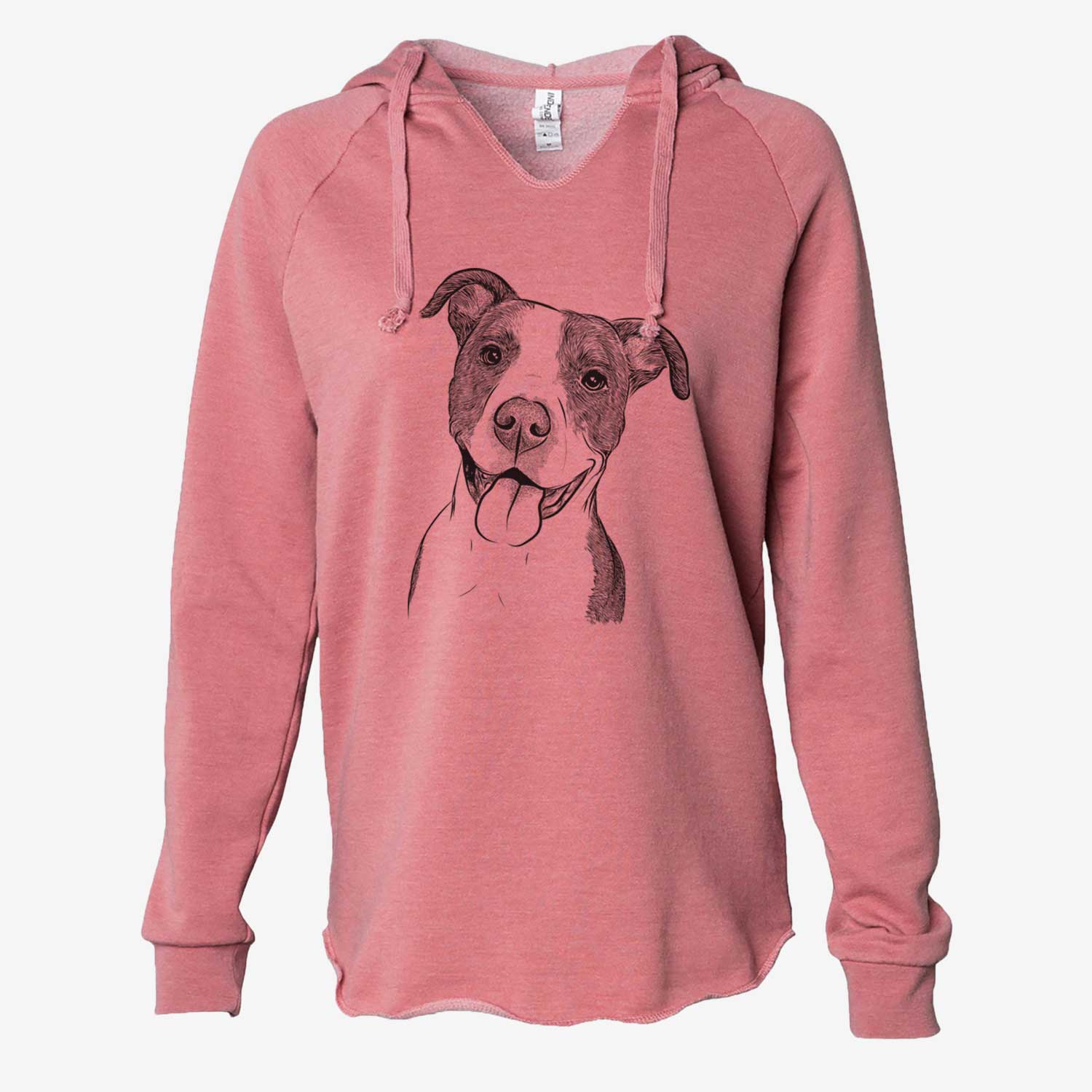 Jax the American Pitbull Terrier Mix - Cali Wave Hooded Sweatshirt