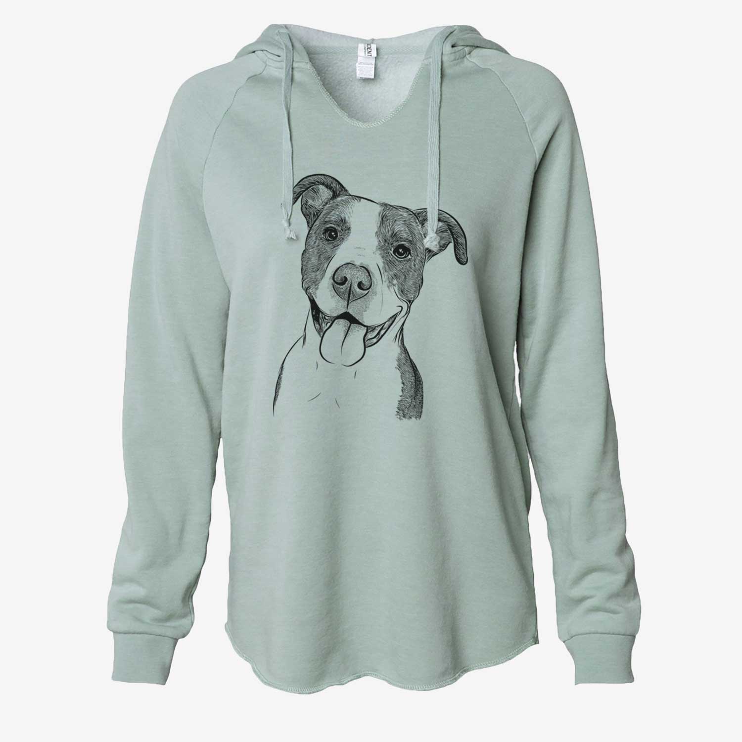 Jax the American Pitbull Terrier Mix - Cali Wave Hooded Sweatshirt