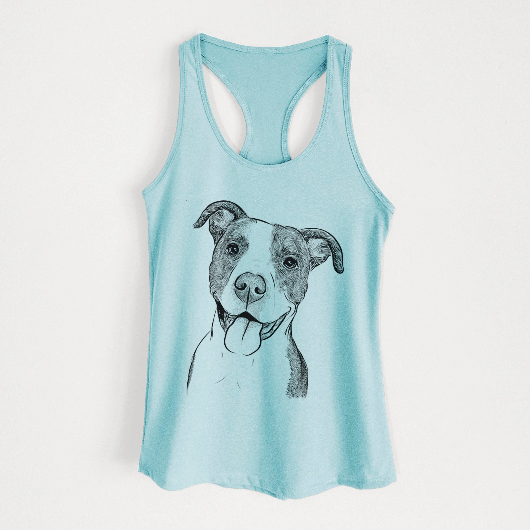 Jax the American Pitbull Terrier Mix - Women's Racerback Tanktop