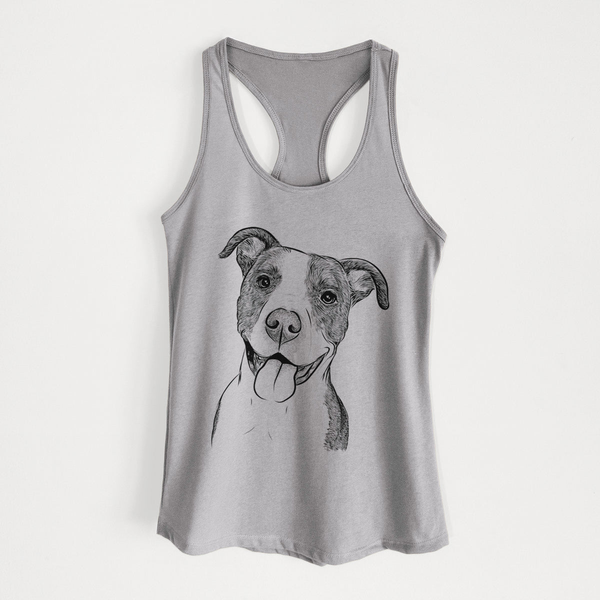 Jax the American Pitbull Terrier Mix - Women&#39;s Racerback Tanktop