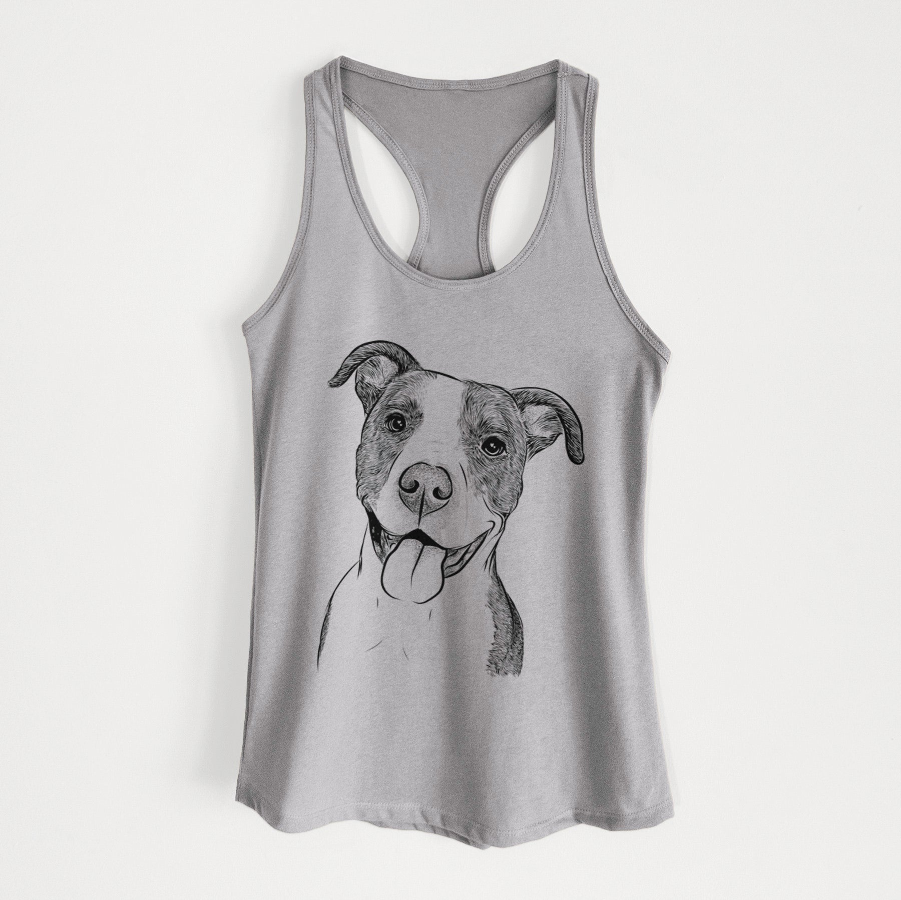 Jax the American Pitbull Terrier Mix - Women's Racerback Tanktop