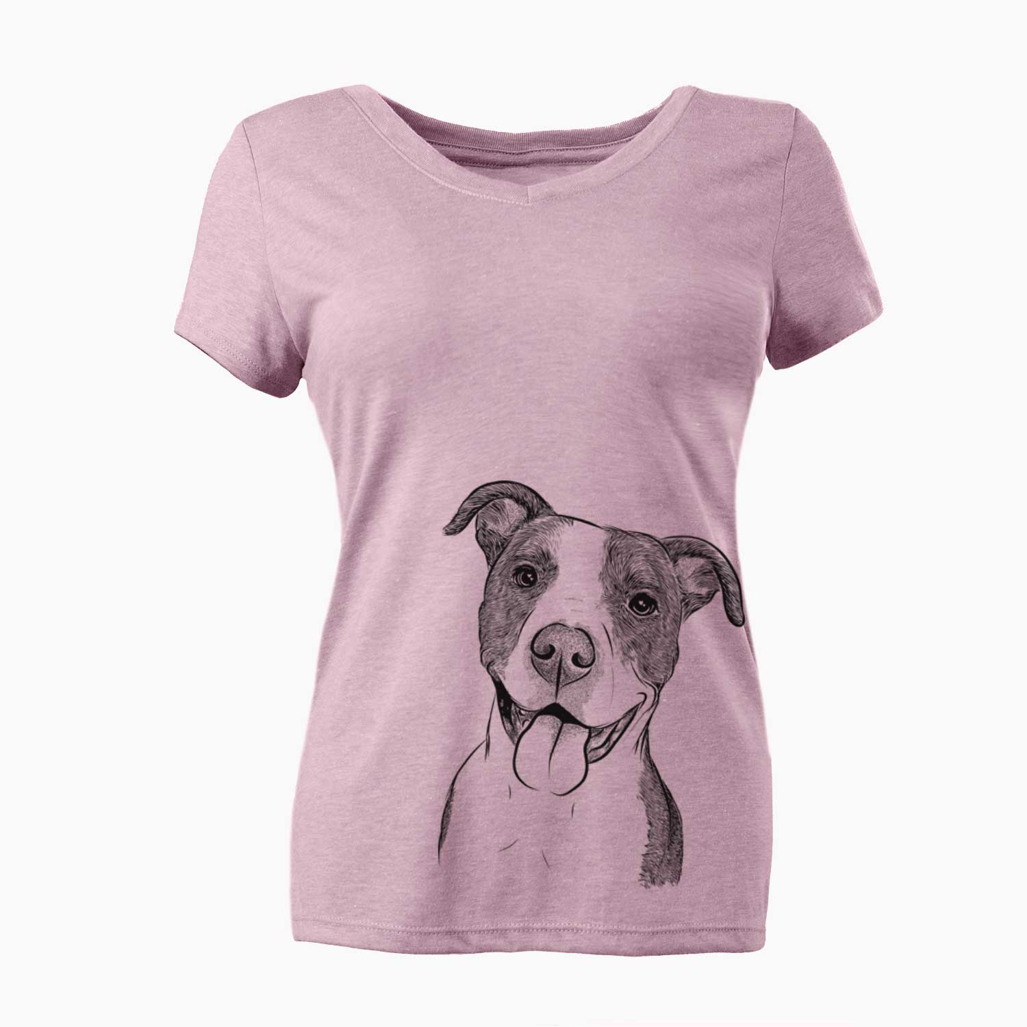 Jax the American Pitbull Terrier Mix - Women's V-neck Shirt