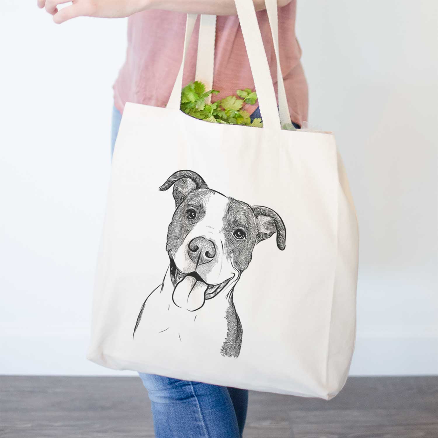 Jax the American Pitbull Terrier Mix - Tote Bag