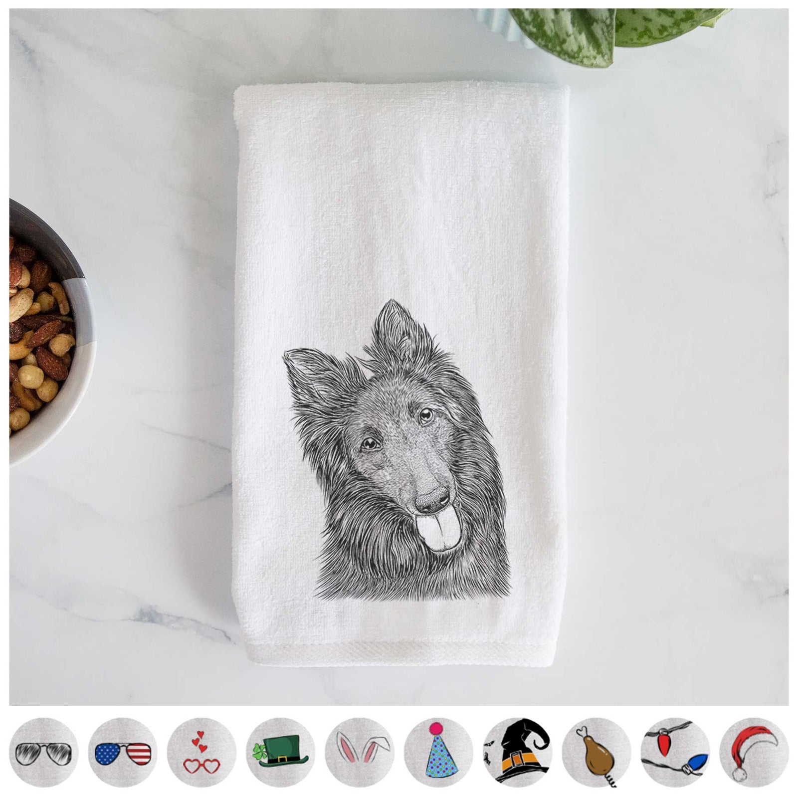 Jaxx the Belgian Tervuren Decorative Hand Towel