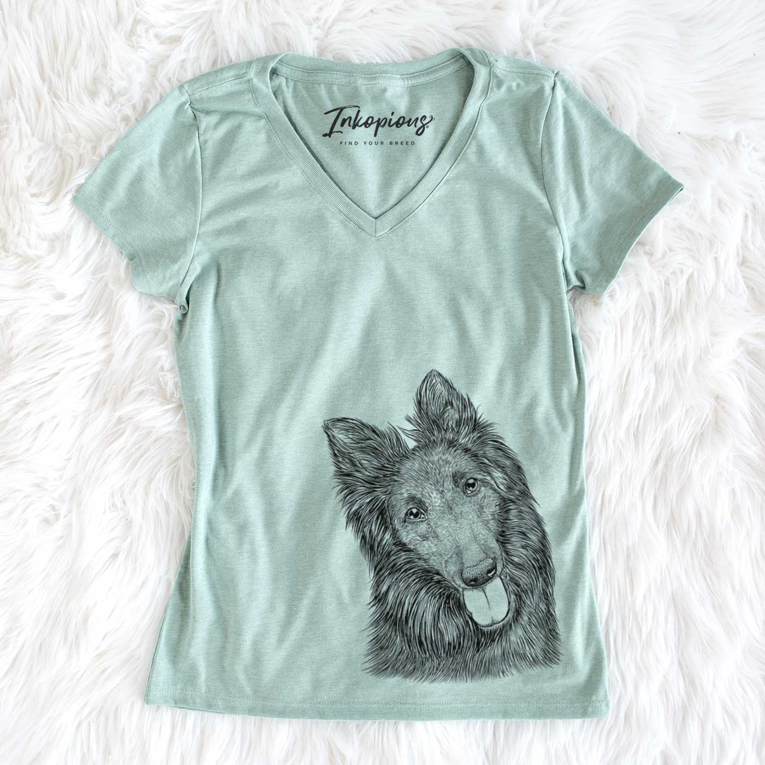 Bare Jaxx the Belgian Tervuren - Women's V-neck Shirt