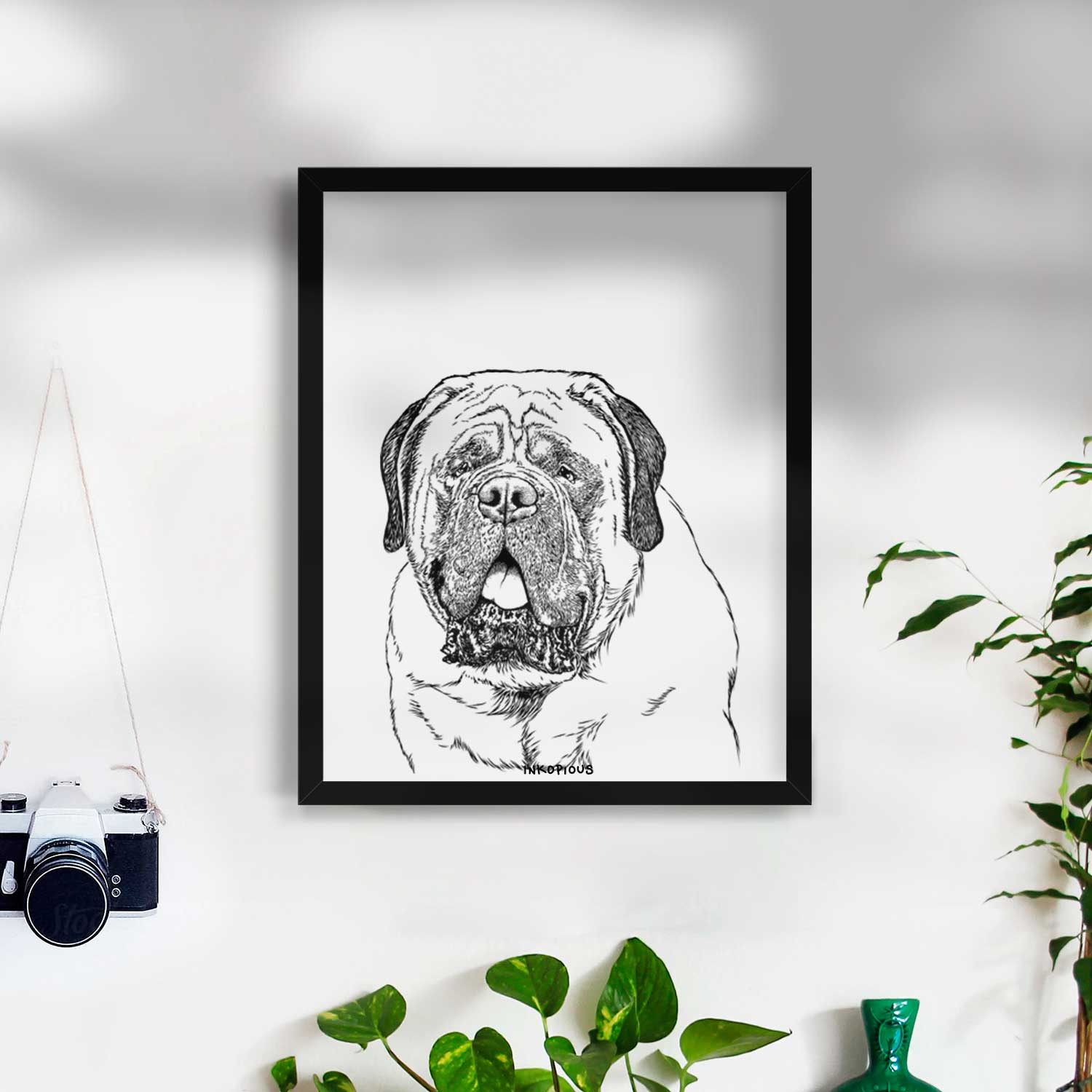 Jed the English Mastiff Art Print