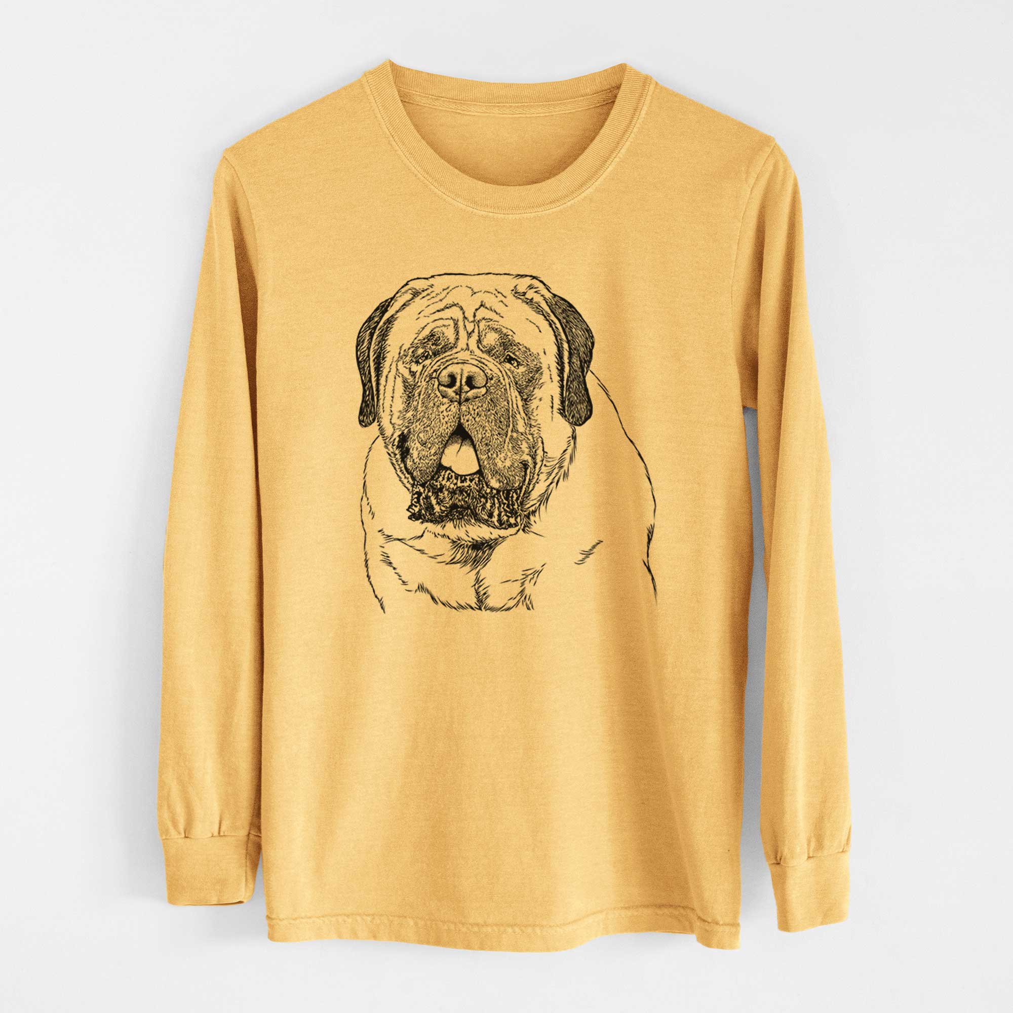 Bare Jed the English Mastiff - Heavyweight 100% Cotton Long Sleeve