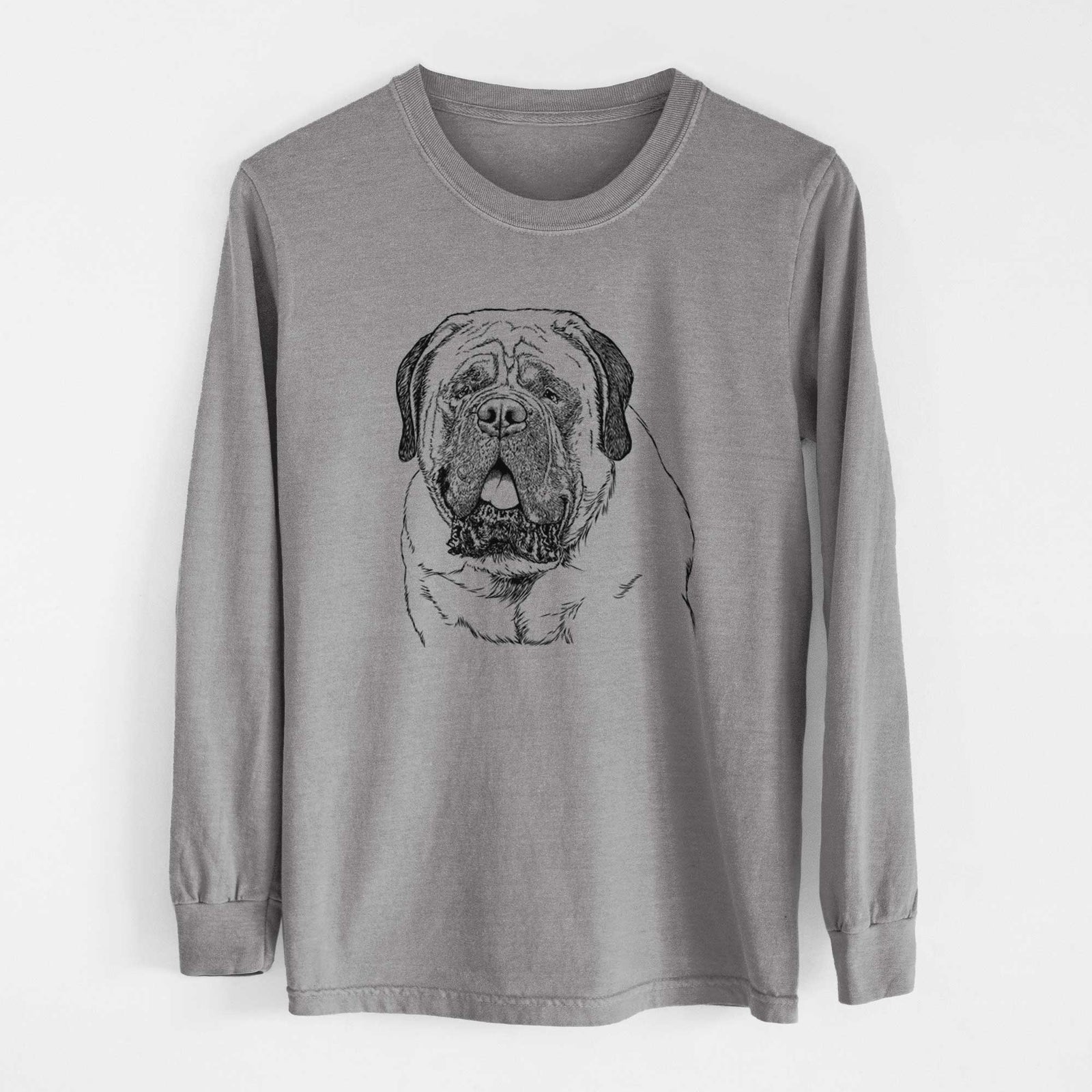 Bare Jed the English Mastiff - Heavyweight 100% Cotton Long Sleeve